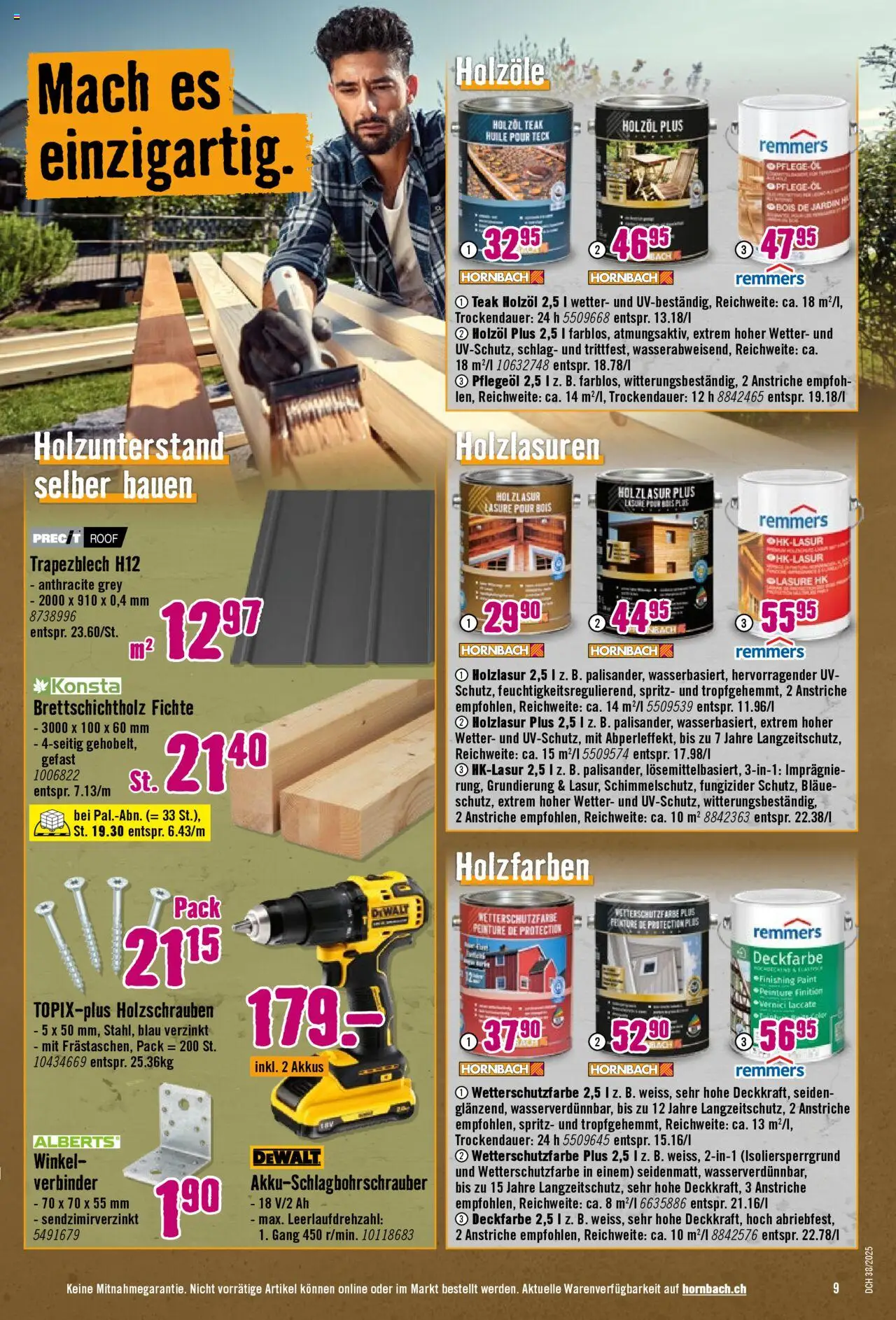 Hornbach Aktionen – gültig ab 15.09.2025 | Seite: 9 | Produkte: Verbinder