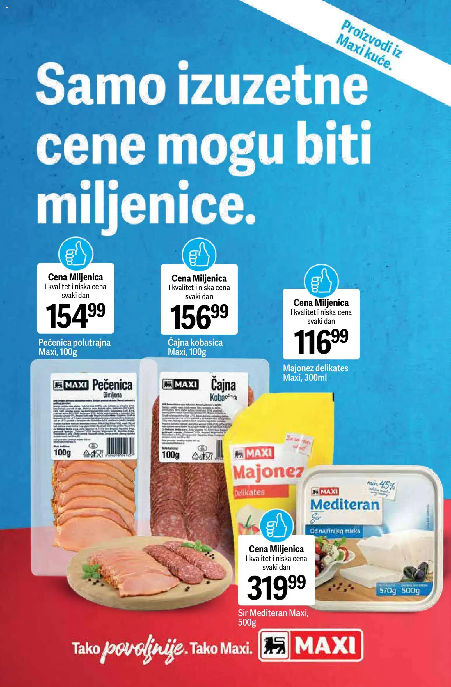 Maxi katalog - važi od 23.04.2026 | Strana: 6 | Proizvode: Majonez, Sir, Kobasica, Pečenica