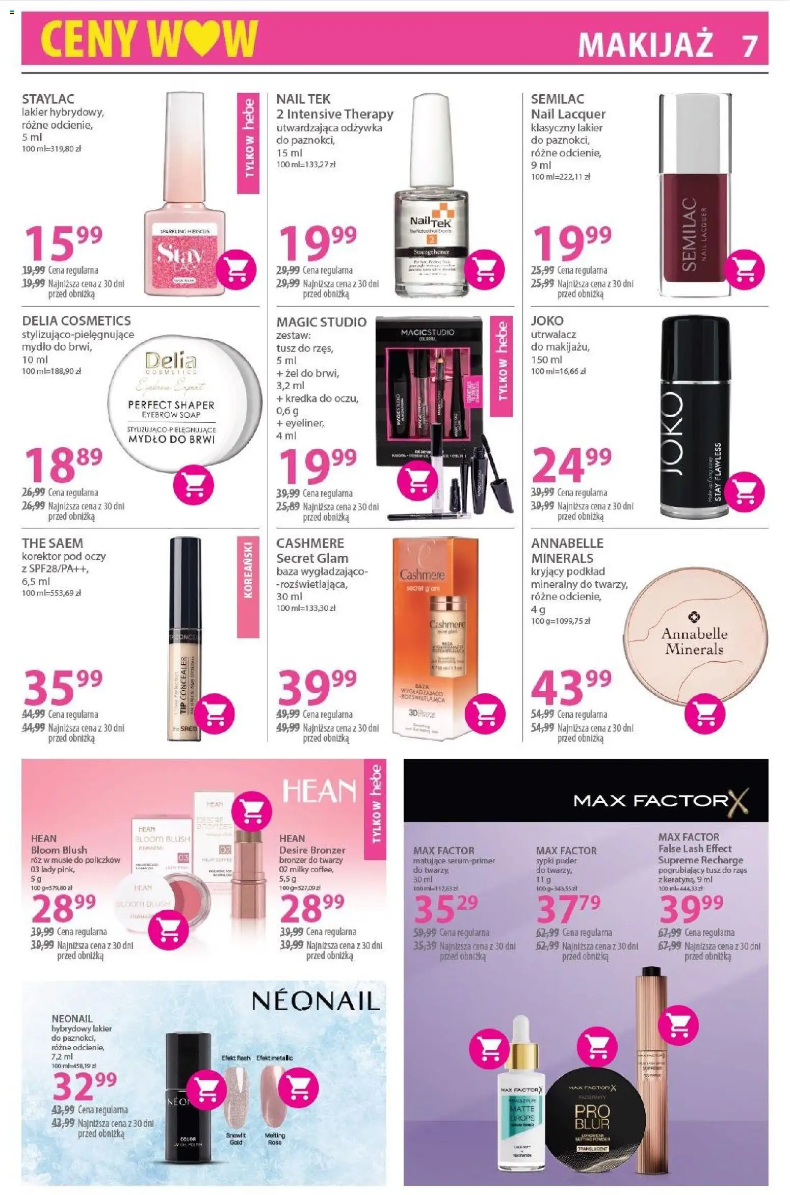 Hebe Gazetka od 31.01.2026 | Strona: 7 | Produkty: Korektor, Mydło, Fixer, Mydło do brwi