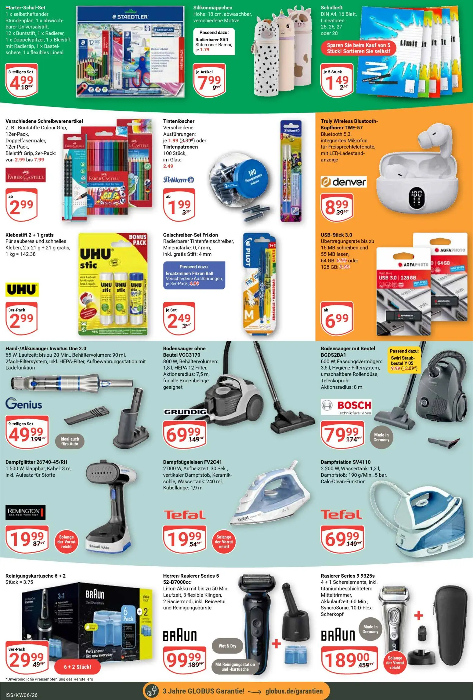 Globus Prospekt 	 – gültig ab 02.02.2026 | Seite: 26 | Produkte: Mikrofon, Bosch, Rasierer, Kopfhörer