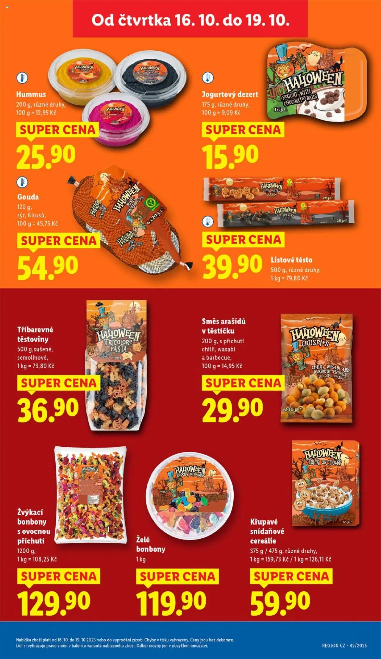 Lidl leták od 16.10.2025 | Strana: 31 | Produkty: Bonbóny, Cereálie, Listové těsto, Těsto