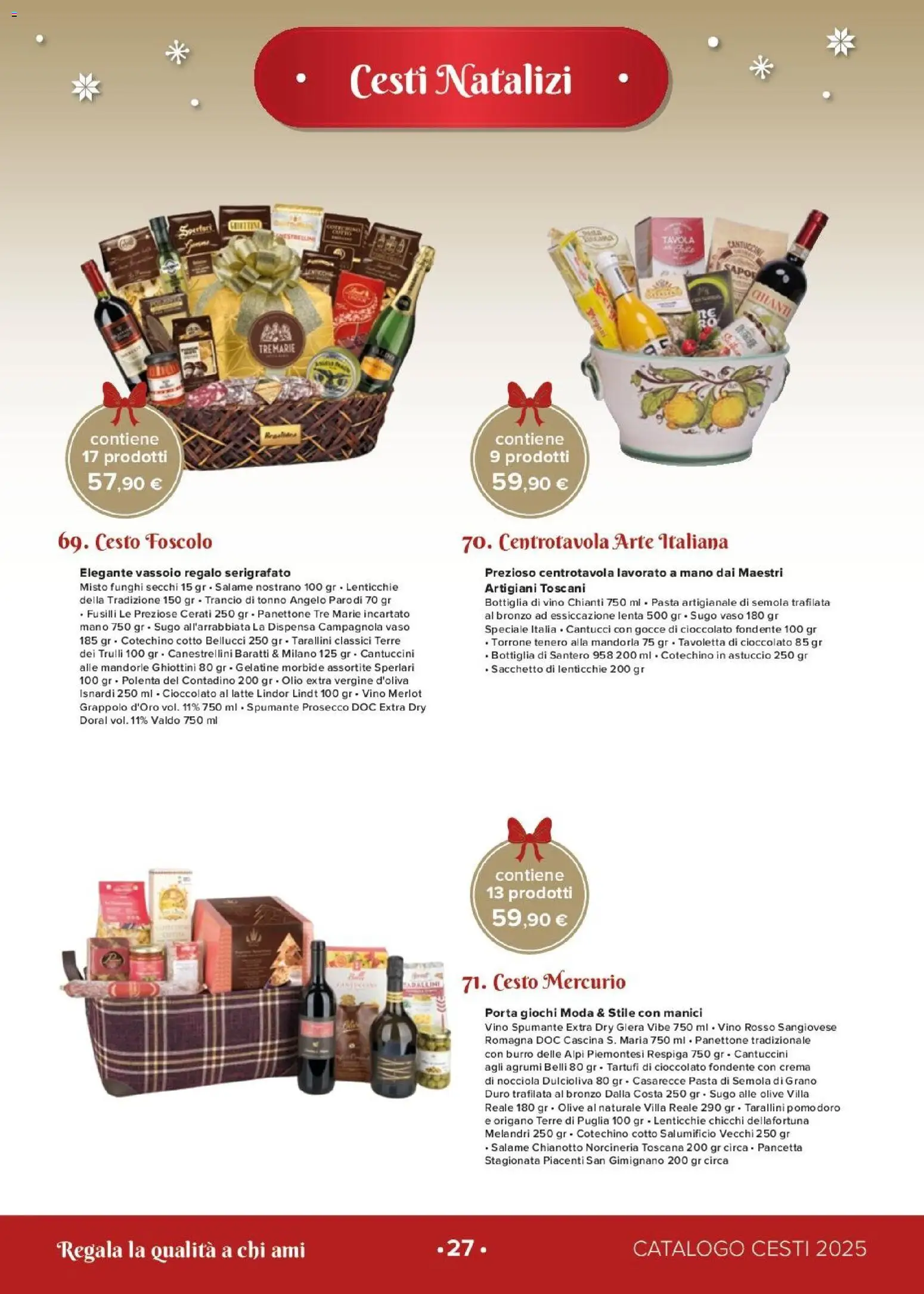 Volantino Oasi del 26.11.2025 | Pagina: 27 | Prodotti: Crema, Olive, Vino, Bottiglia