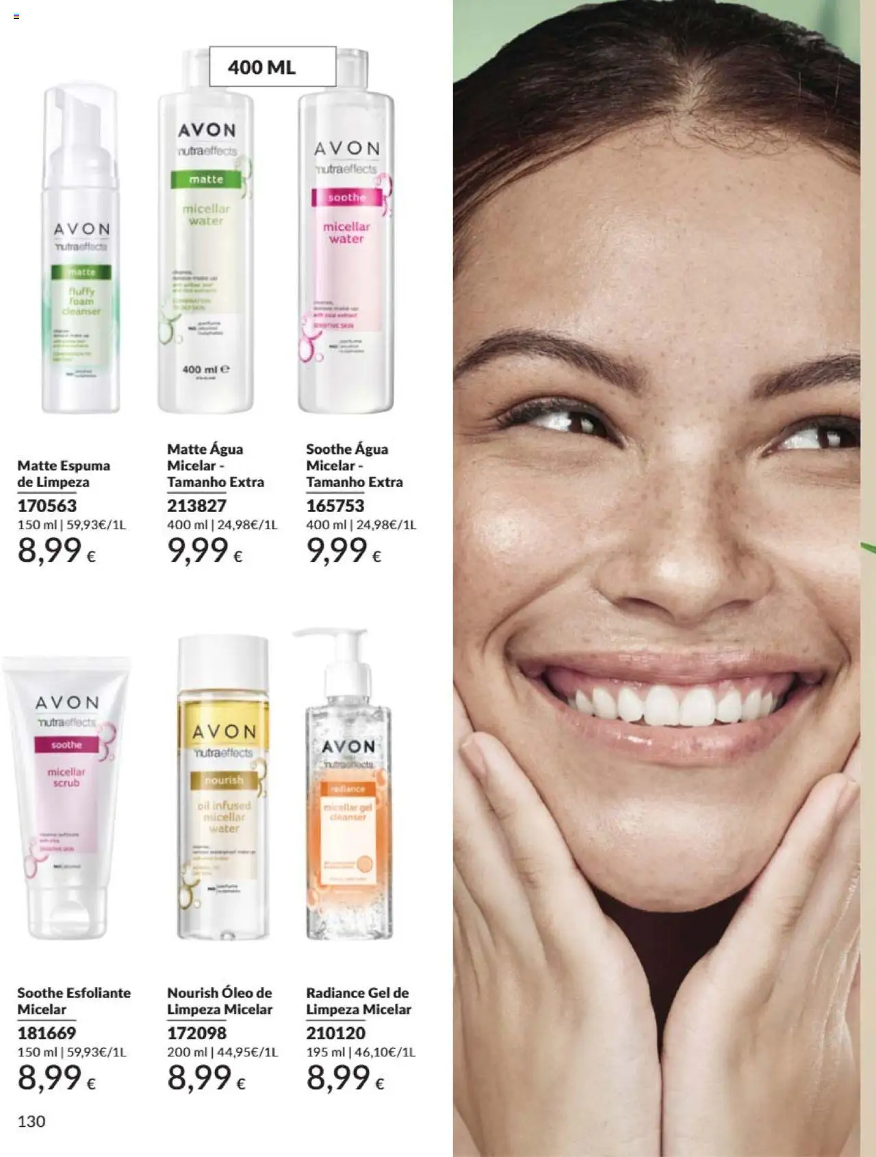 Catálogo Avon Campanha 6 │ válido de 01.06.2025 | Página: 130 | Produtos: Agua, Água micelar, Óleo, Gel de limpeza
