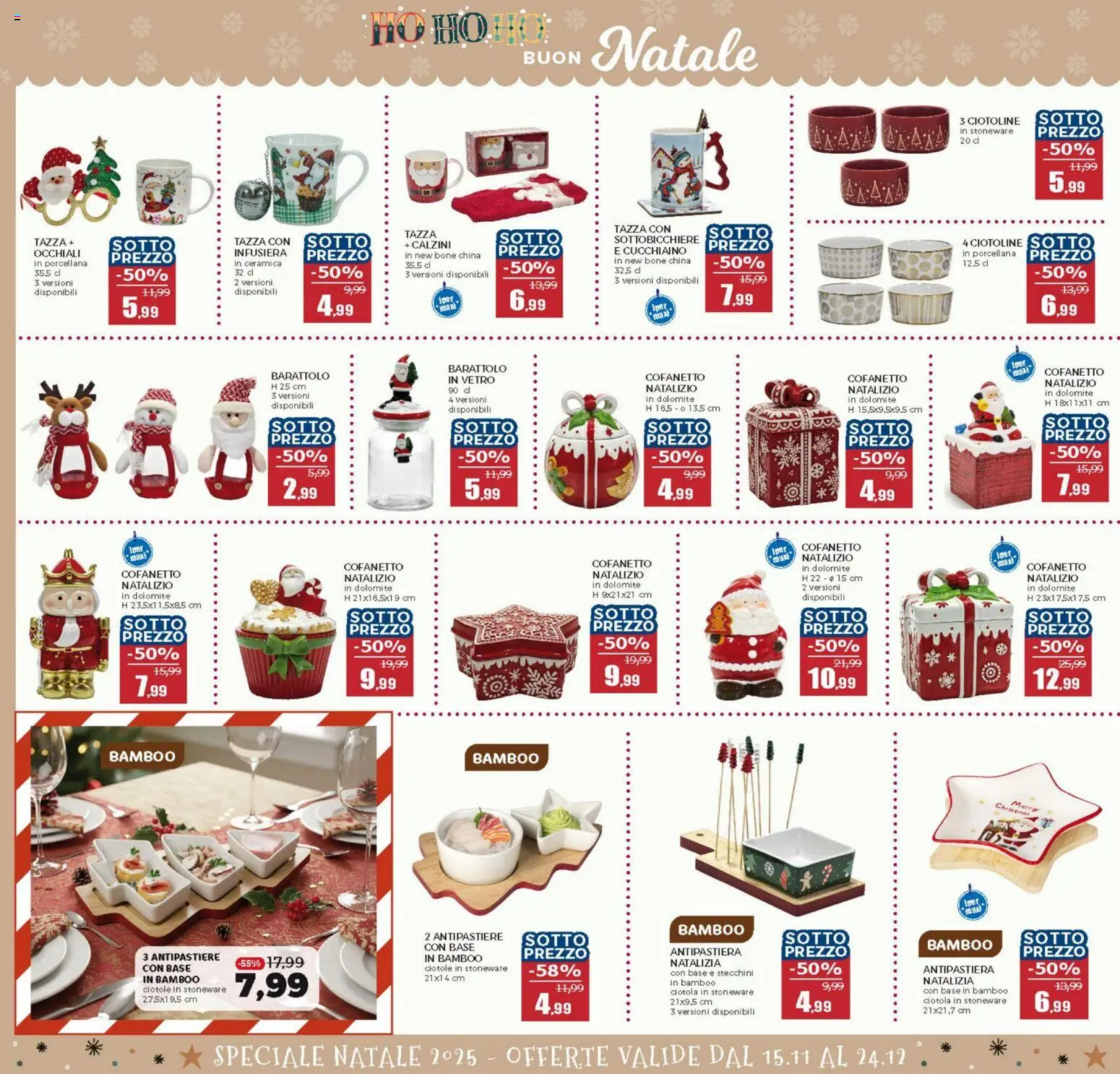 Volantino Happy Casa del 15.11.2025 | Pagina: 32 | Prodotti: Calzini, Occhiali, Ciotola