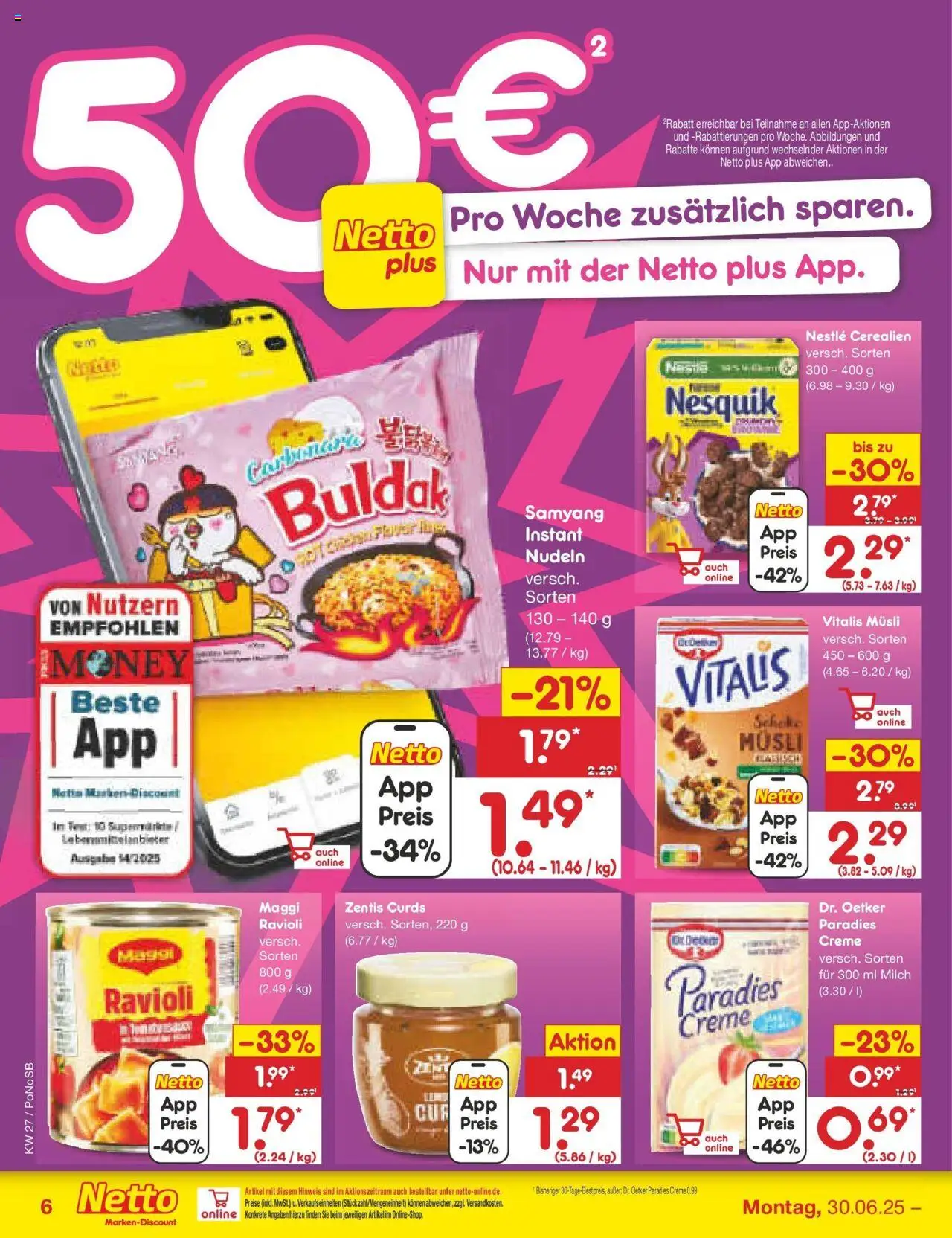 Netto Marken-Discount prospekt Amberg	 - gültig ab dem 29.06.2025 | Seite: 8 | Produkte: Nesquik, Maggi, Milch, Creme