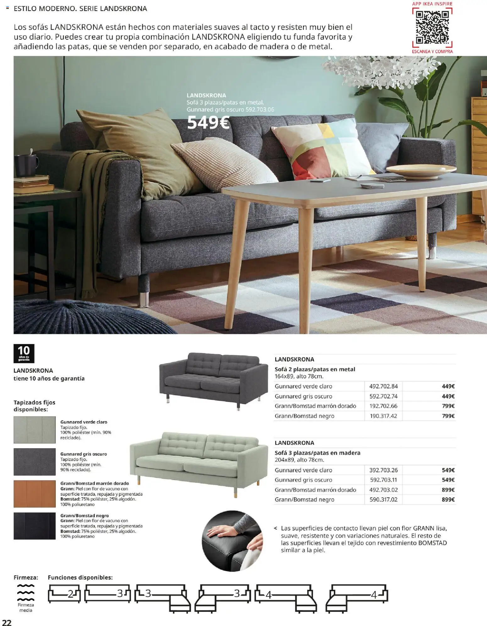 Catálogo IKEA Sofás │ válido desde el 02.12.2025 | Página: 22 | Productos: Funda, Sofá