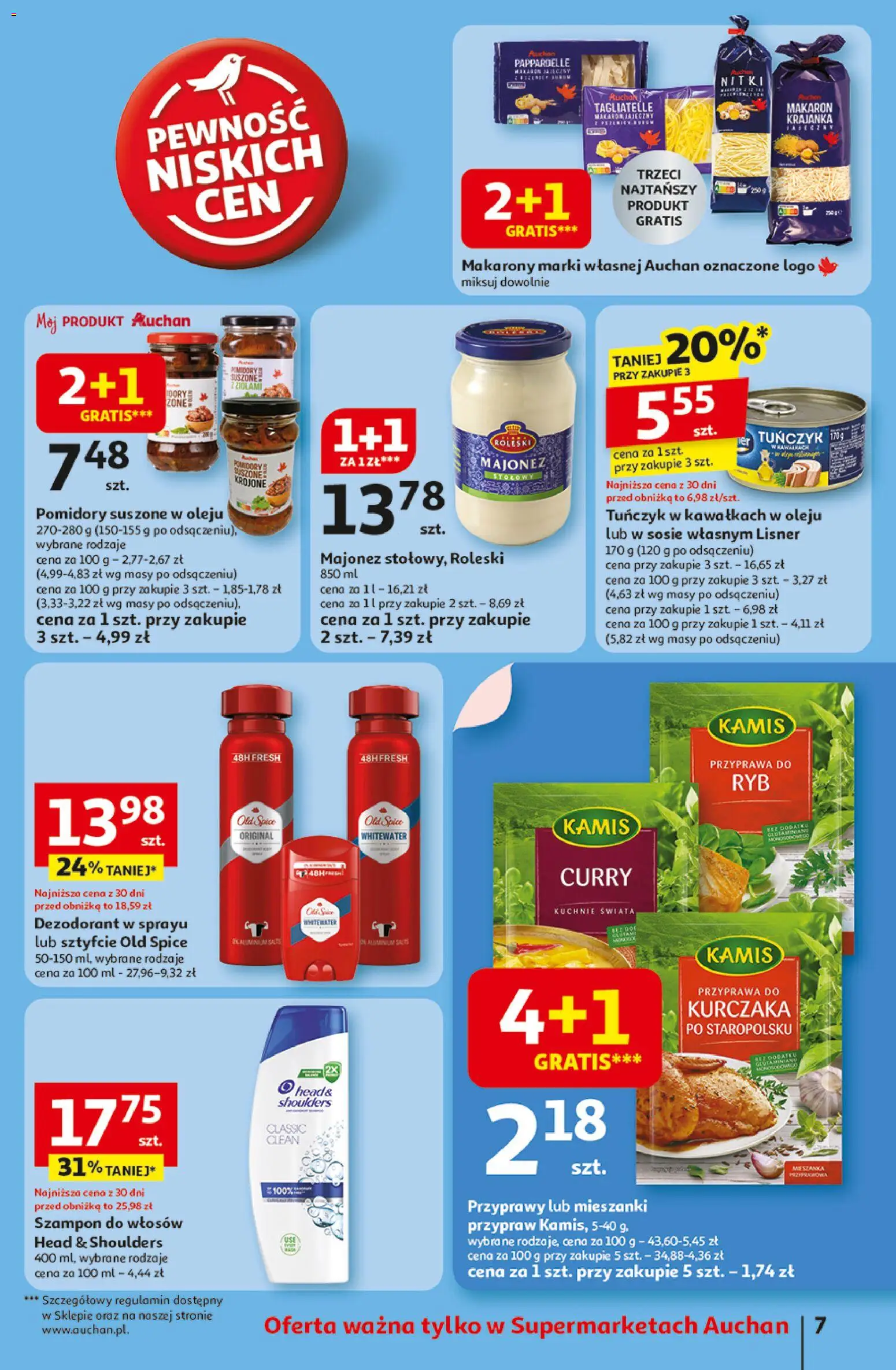 Auchan Gazetka od 06.11.2025 | Strona: 7 | Produkty: Pomidory, Tagliatelle, Makaron, Majonez