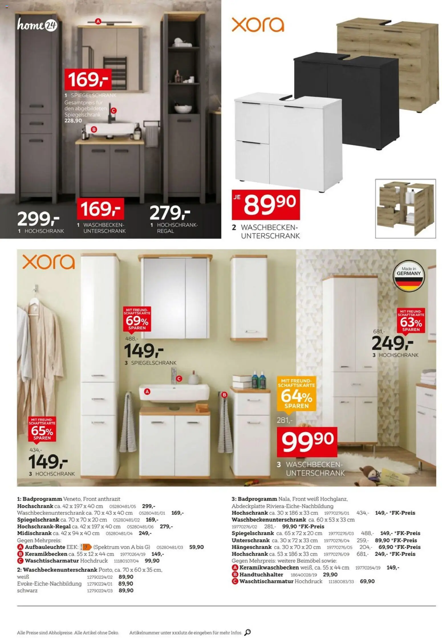 XXXLutz Badzimmertesterinnen und -tester gesucht – gültig ab 25.04.2026 | Seite: 2 | Produkte: Handtuchhalter, Spiegelschrank, Hochschrank, Midischrank