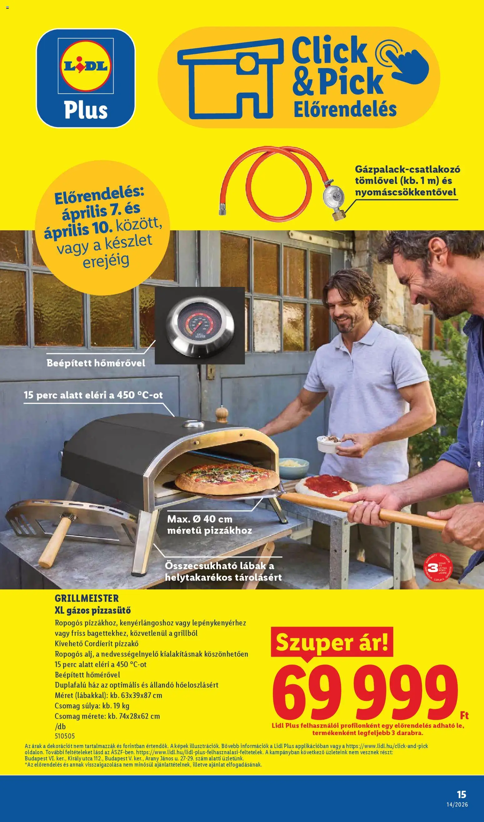 Lidl akciós ujság - amely érvényes a következő dátumtól: 01.04.2026 | Oldal: 15