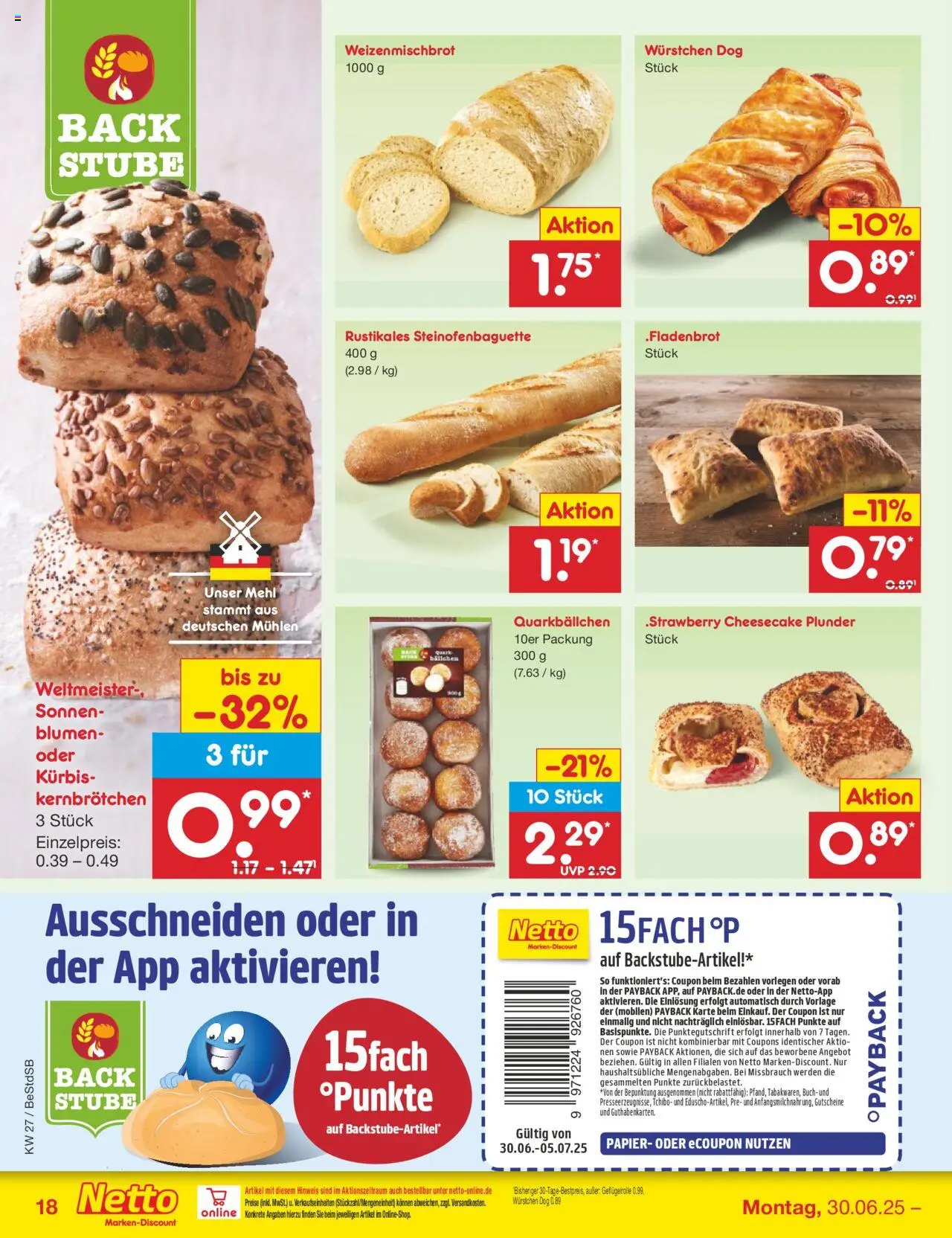 Netto Marken-Discount Prospekt 	 - gültig ab dem 30.06.2025 | Seite: 20 | Produkte: Mehl, Blumen, Kürbis