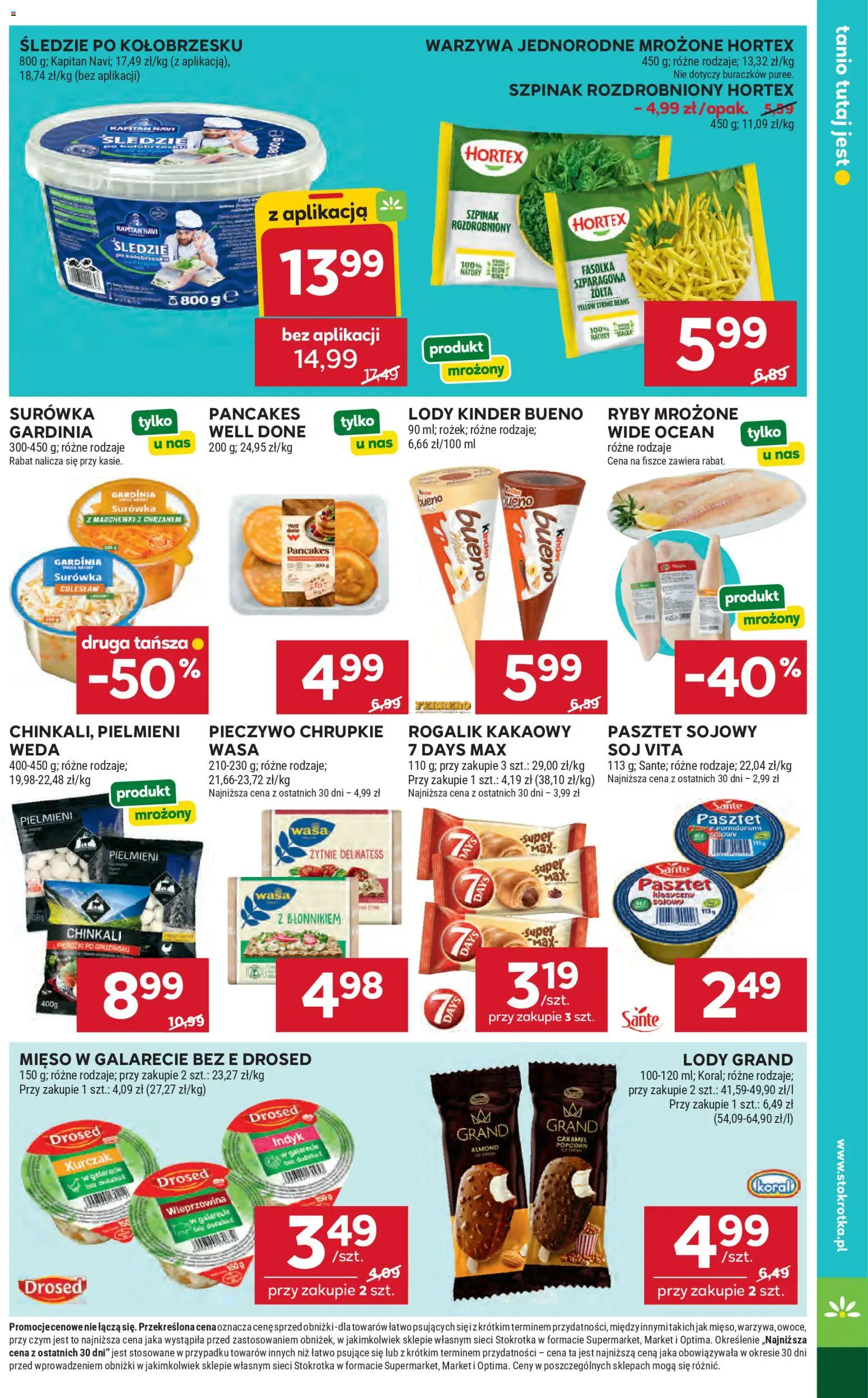 Stokrotka gazetka od 23.04.2026 | Strona: 31 | Produkty: Kurczak, Pieczywo chrupkie, Kinder Bueno, Surówka colesław