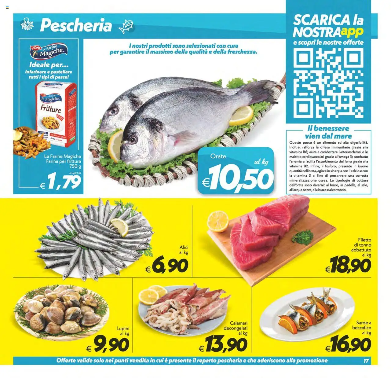Volantino SuperConveniente del 23.09.2025 | Pagina: 17 | Prodotti: Lupini, Calamari, Tonno, Alici
