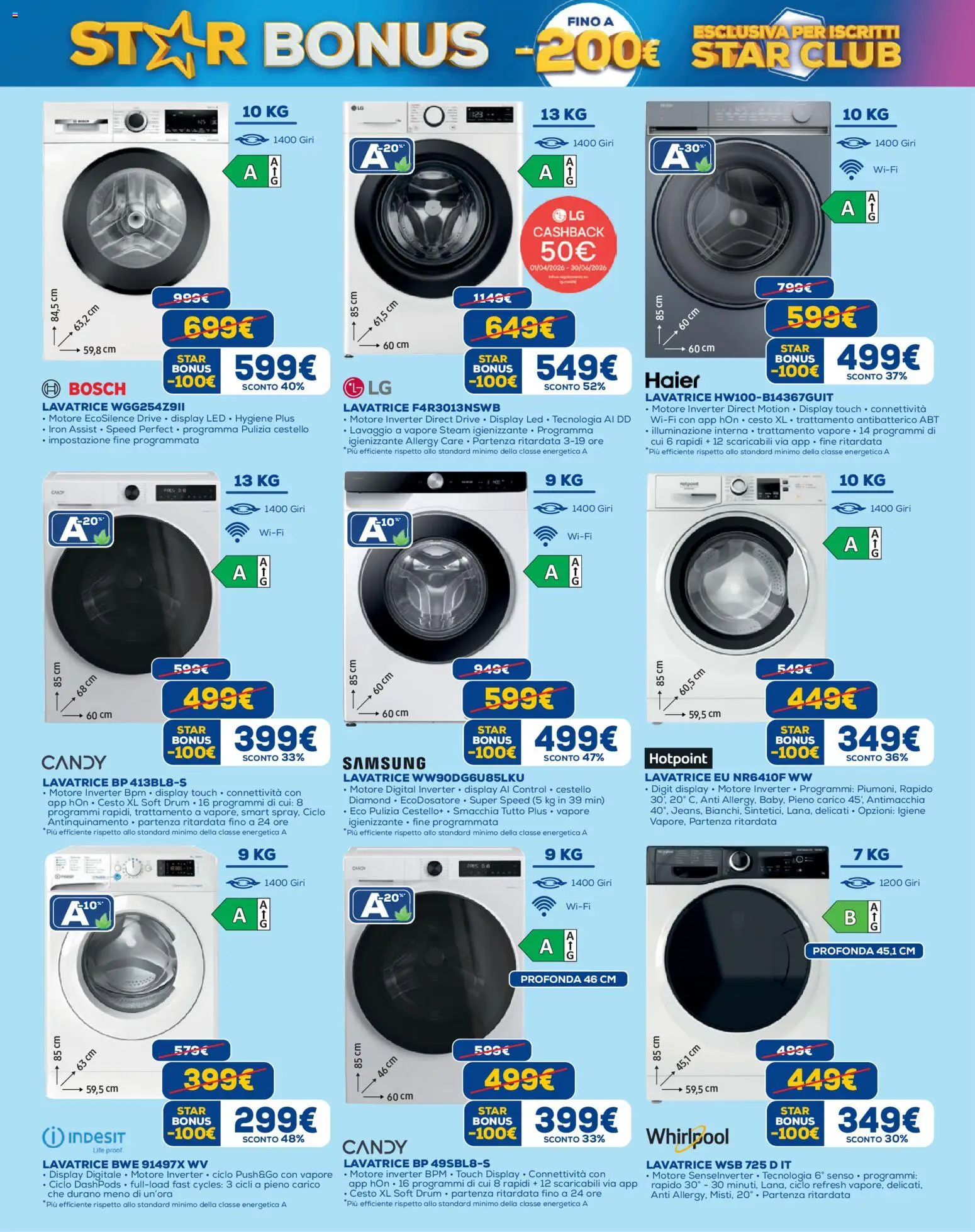 Volantino Euronics del 09.04.2026 | Pagina: 12 | Prodotti: Lavatrice, Samsung