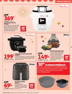 Auchan - Prévisualisation de Auchan - Bon Noël et Bonnes Affaires : Sélection hig-tech valide à partir de 02.12.2025 | Page: 35 | Produits: Cookeo, Friteuse sans huile, Air fryer, Huile