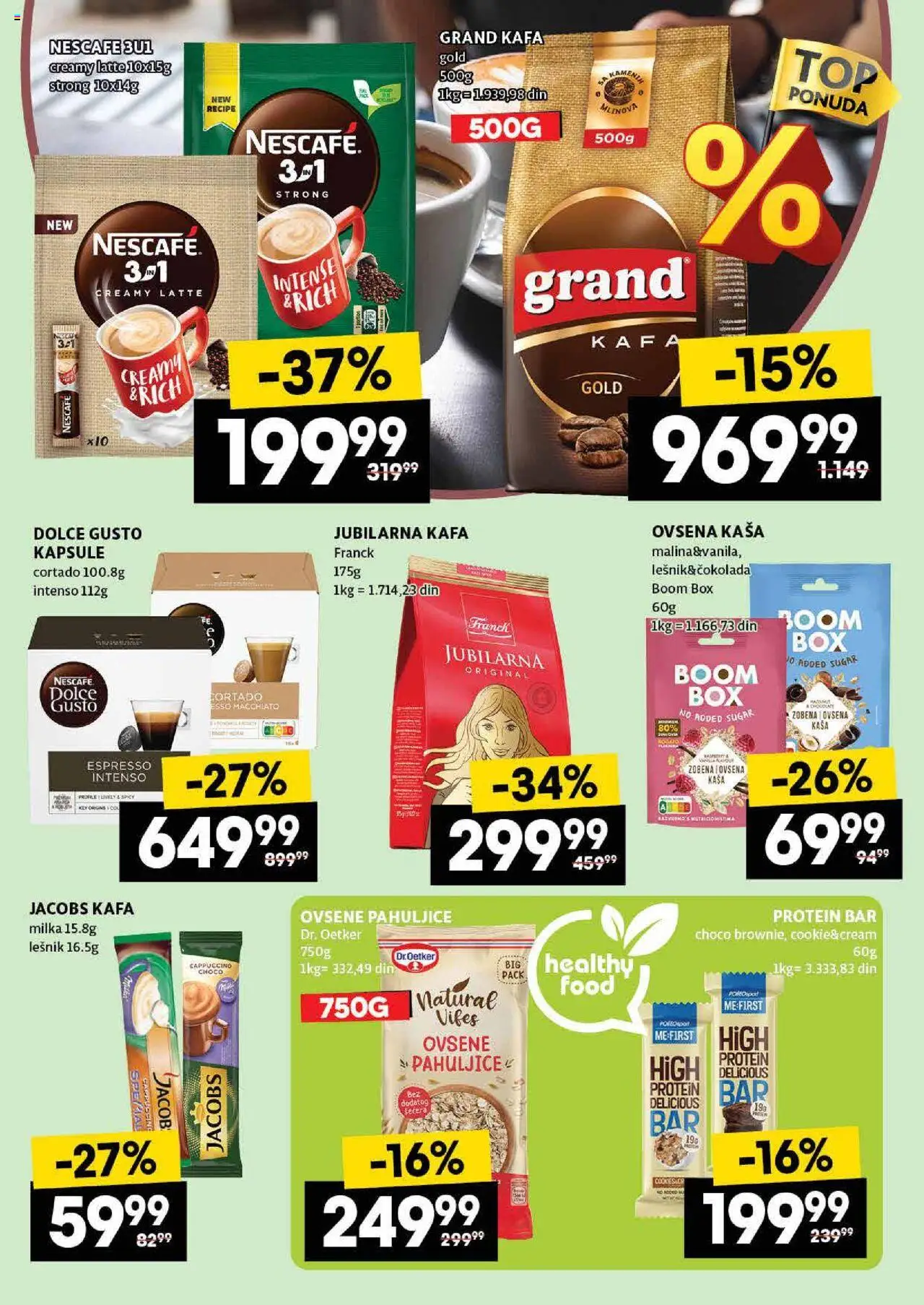 Idea katalog - važi od 24.07.2025 | Strana: 28 | Proizvode: Dolce Gusto, Protein, Pahuljice, Protein bar