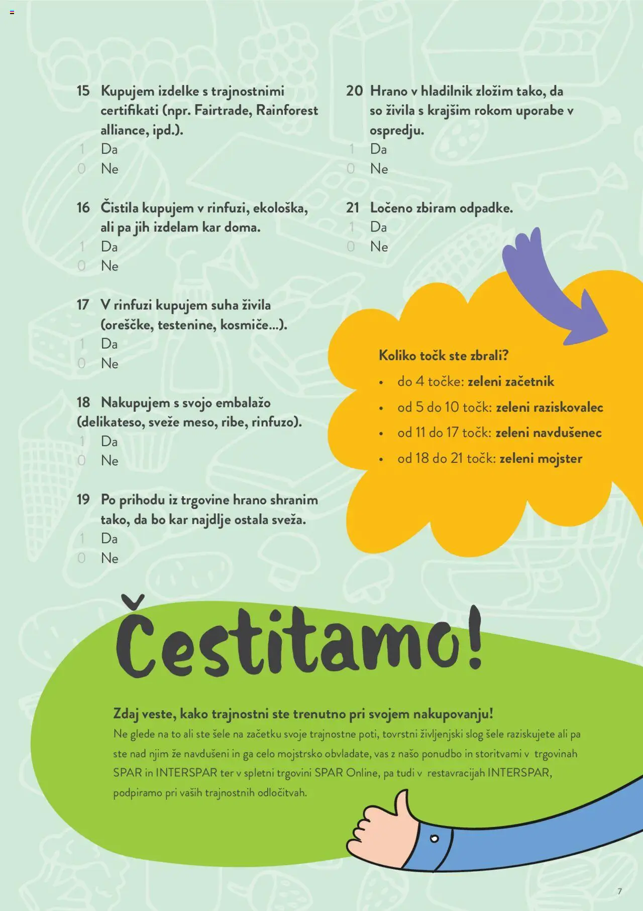 Spar katalog trajnostni vodik │ velja od 18.04.2024 | Stran: 7 | Izdelki: Čistila, Hladilnik