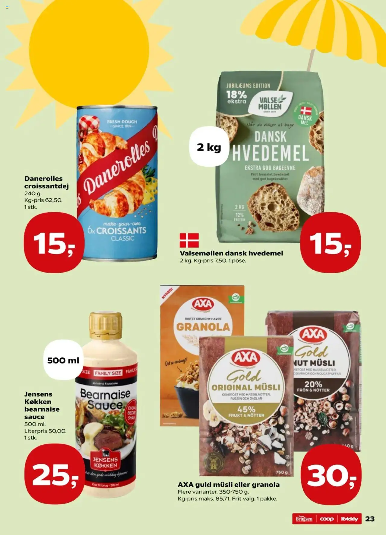 Kvickly Tilbudsavis gyldig fra 01.08.2025 | Side: 26 | Produkter: Hvedemel, Müsli