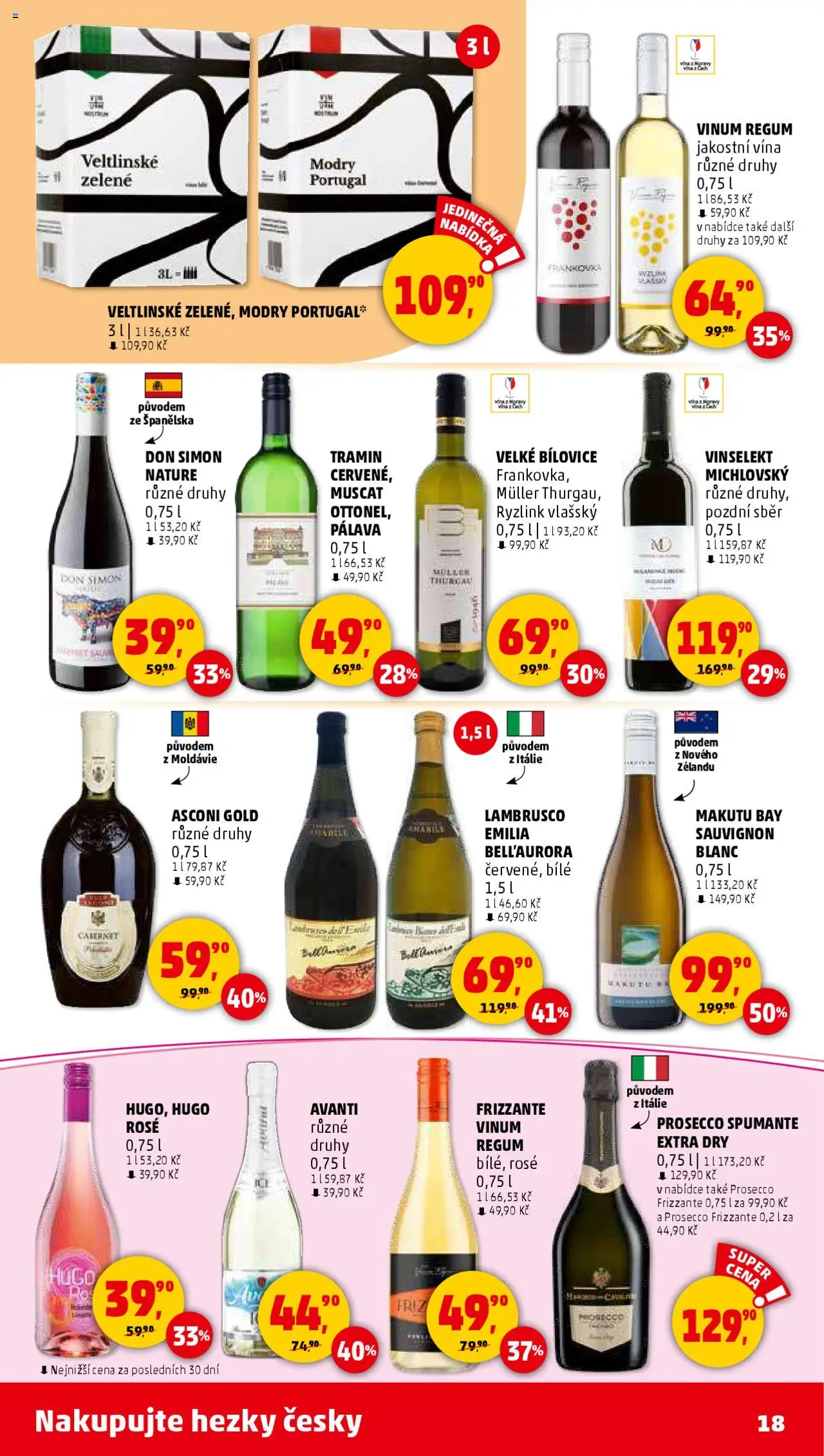 Penny Market leták - Čtvrtečník od 19.06.2025 | Strana: 18 | Produkty: Prosecco, Frizzante, Avanti, Prosecco Frizzante