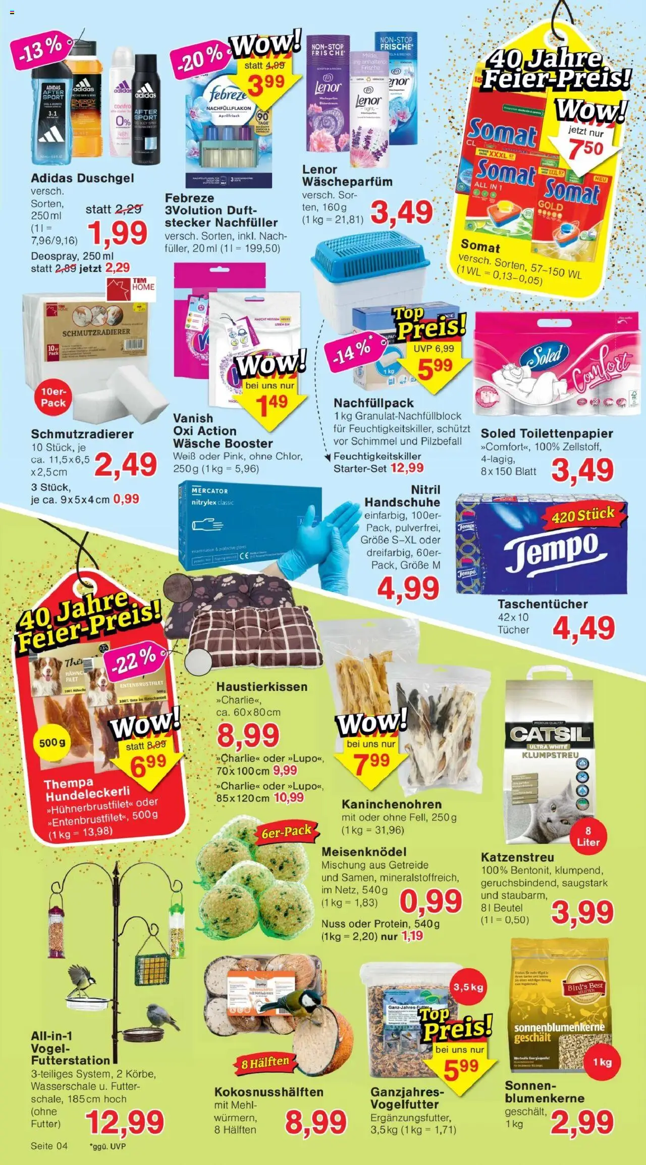 Jawoll Prospekt - gültig ab dem 11.08.2025 | Seite: 4 | Produkte: Lenor, Bad, Ente, Toilettenpapier