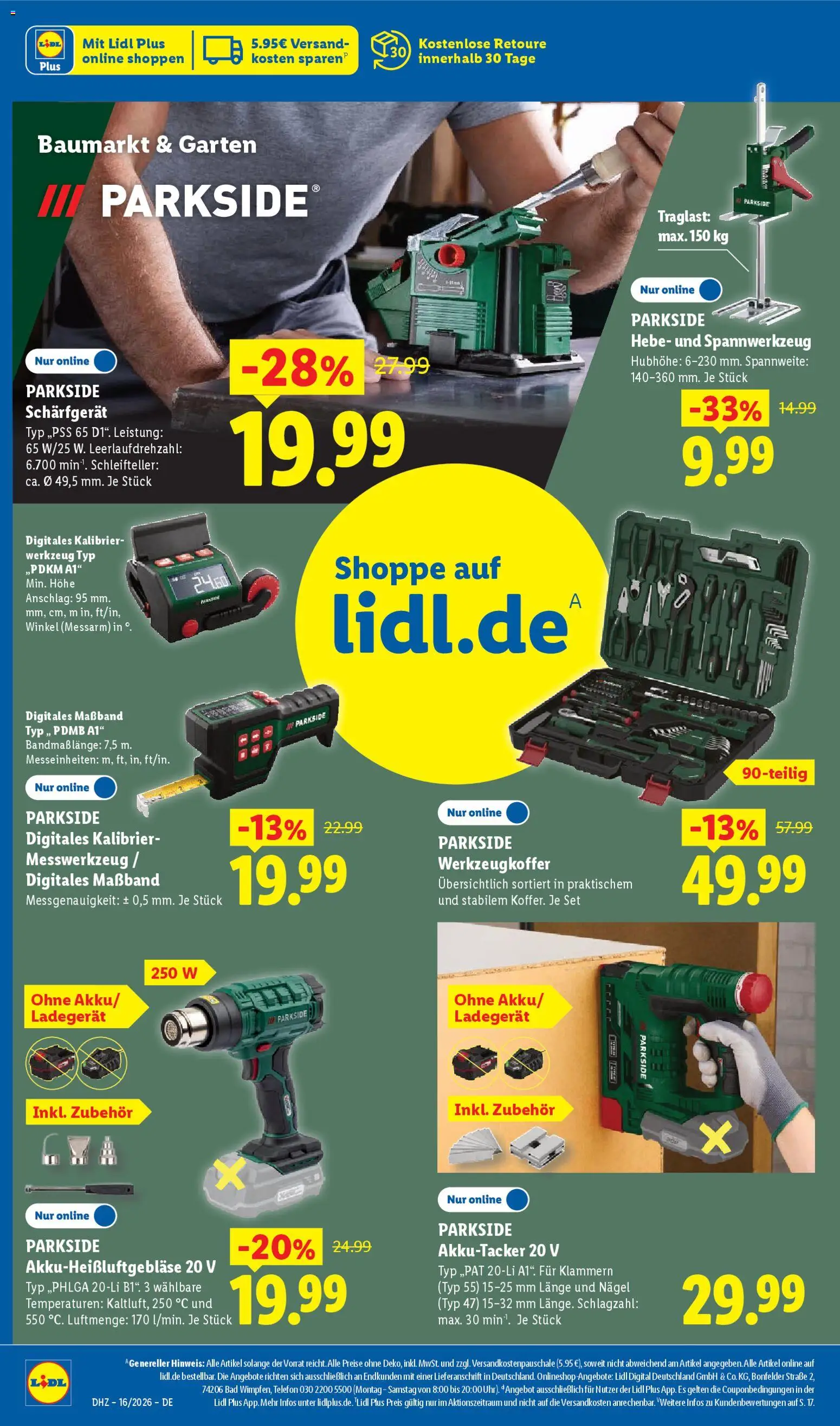 Lidl Německo leták od 13.04.2026 | Strana: 54 | Produkty: Parkside, Telefon