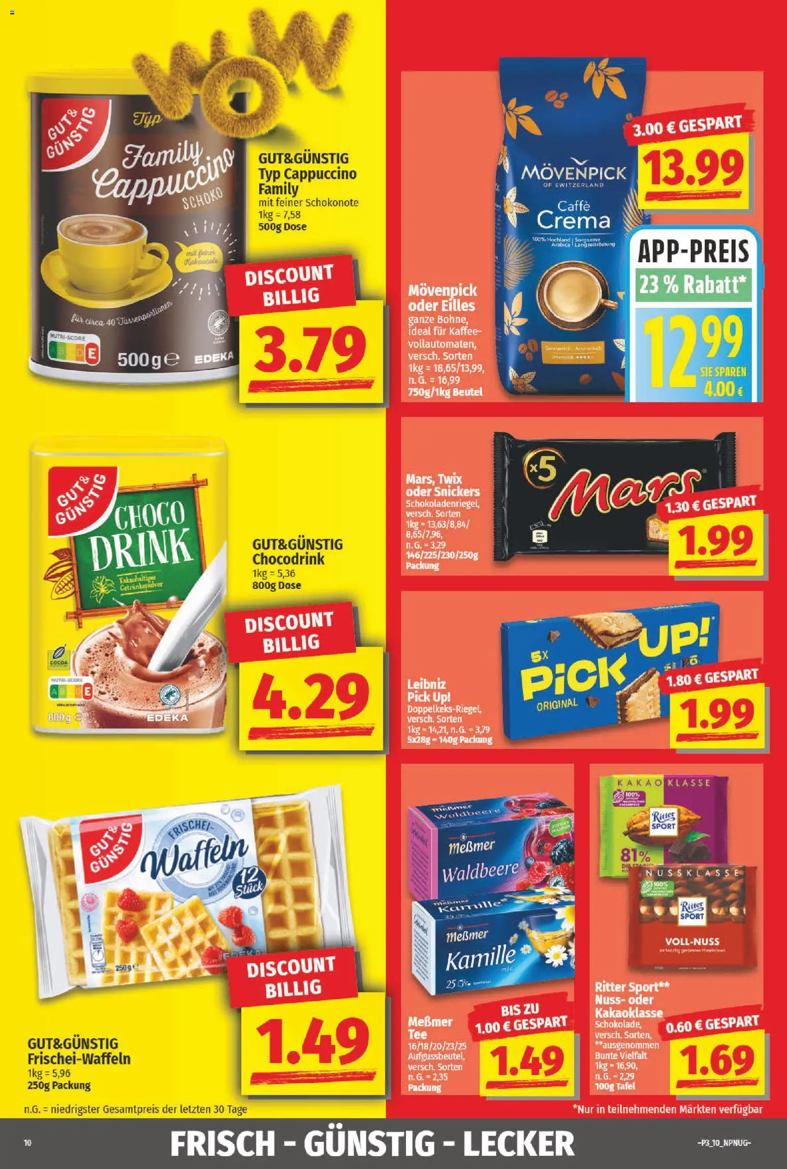 NP Discount Prospekt 	 – gültig ab 12.01.2026 | Seite: 10 | Produkte: Kaffee, Messmer, Twix, Waffeln
