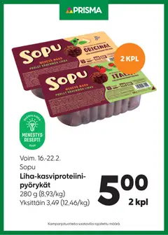 Prisma-mainoslehti voimassa 16.02.2026 alkaen