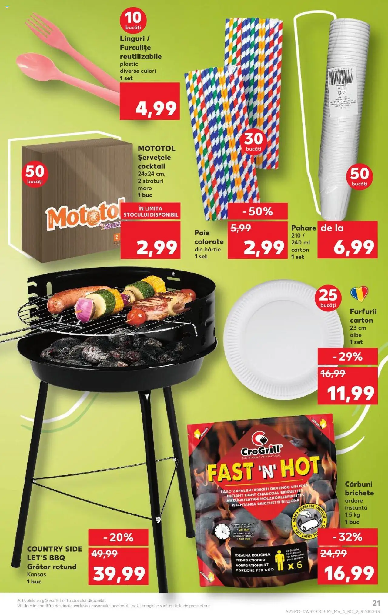 Catalog Kaufland - Arad – valabil de la 06.08.2025 | Pagină: 21 | Produse: Pahare, Linguri, Cocktail, Soğanlar