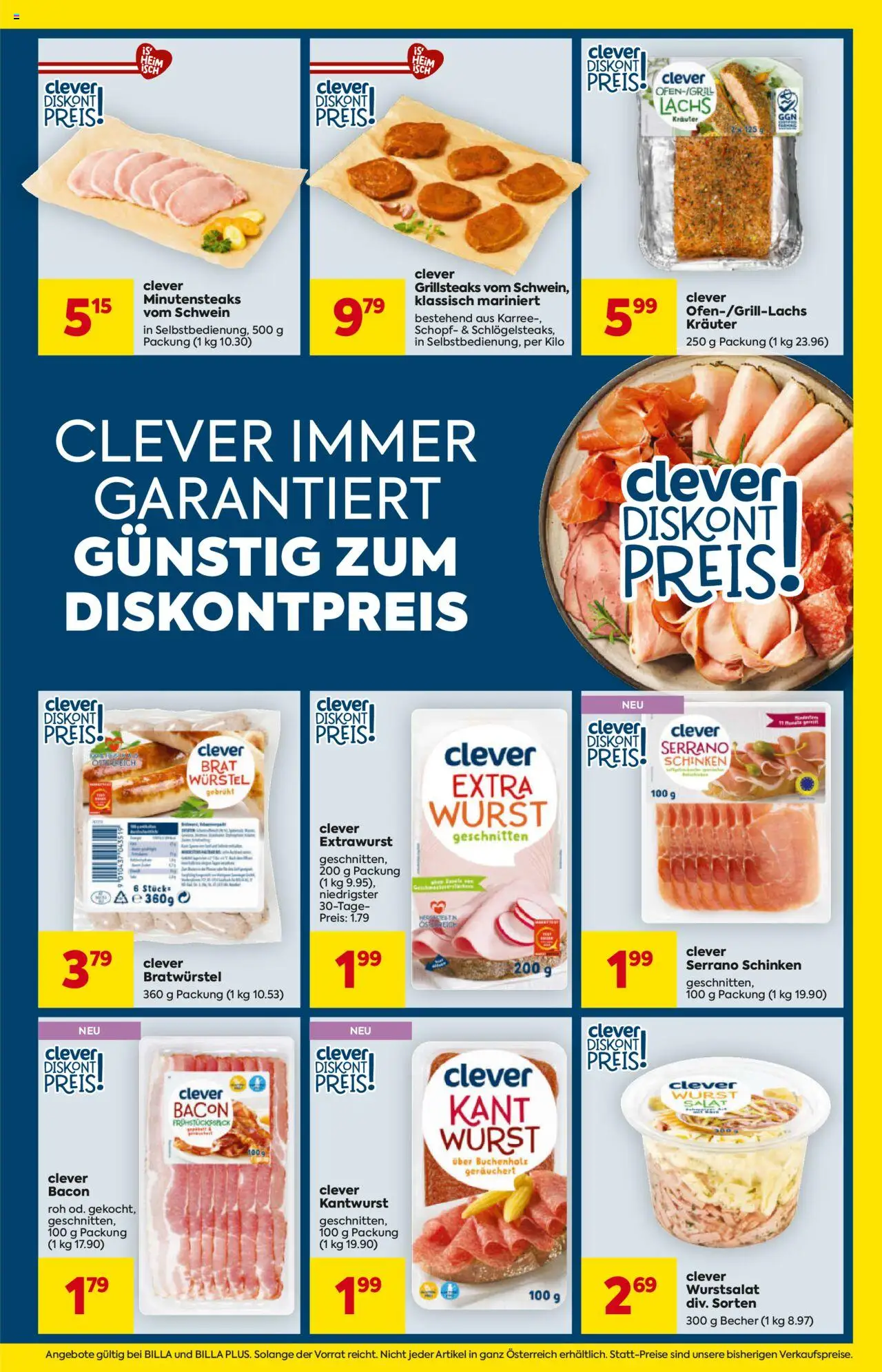Billa AT akciós ujság - amely érvényes a következő dátumtól: 24.07.2025 | Oldal: 3 | Termékek: Bacon