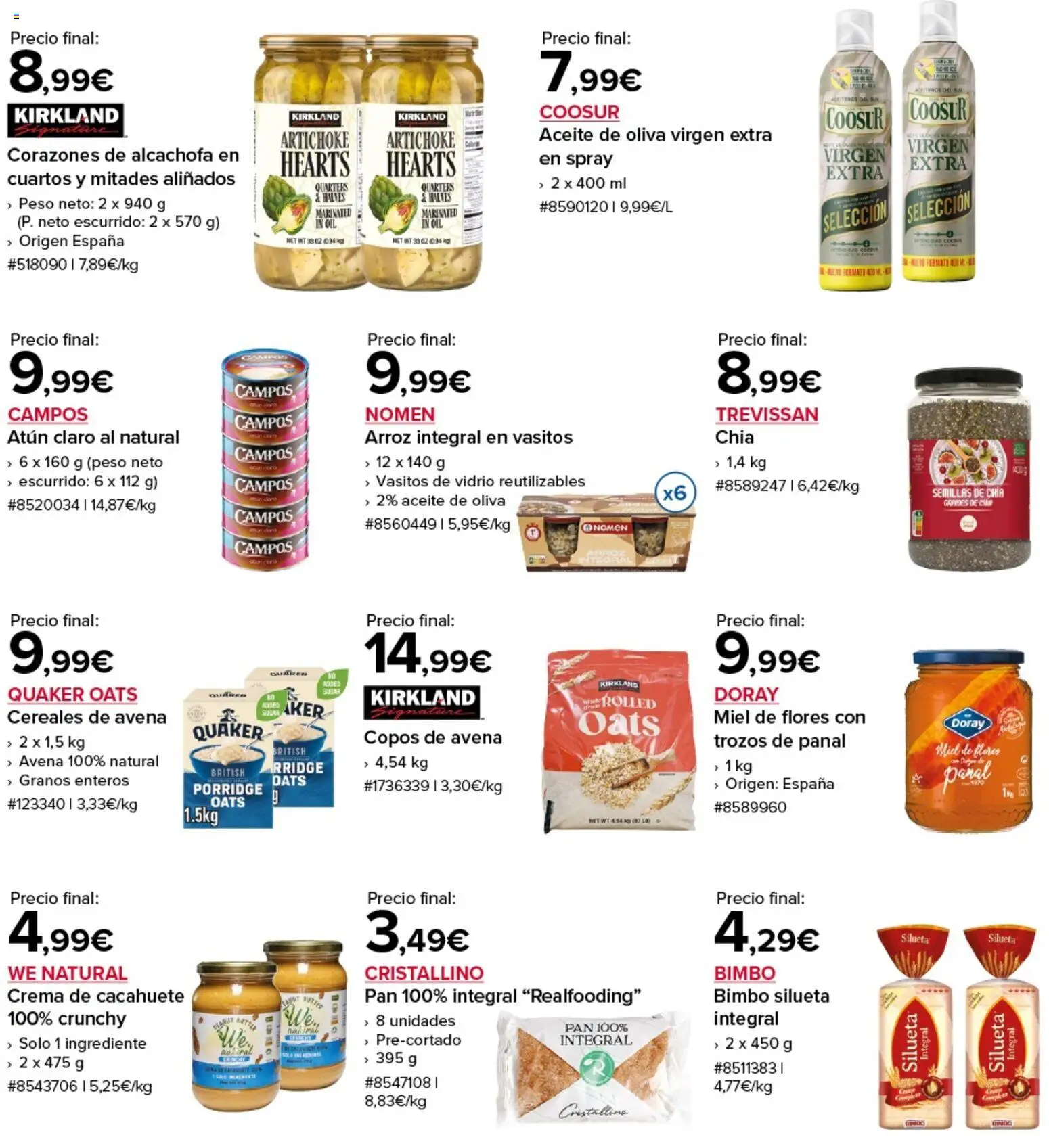 Costco catálogo │ válido desde el 09.01.2026 | Página: 10 | Productos: Ψηφιακή κάμερα, Pan, Aceite de oliva virgen extra, Atún claro