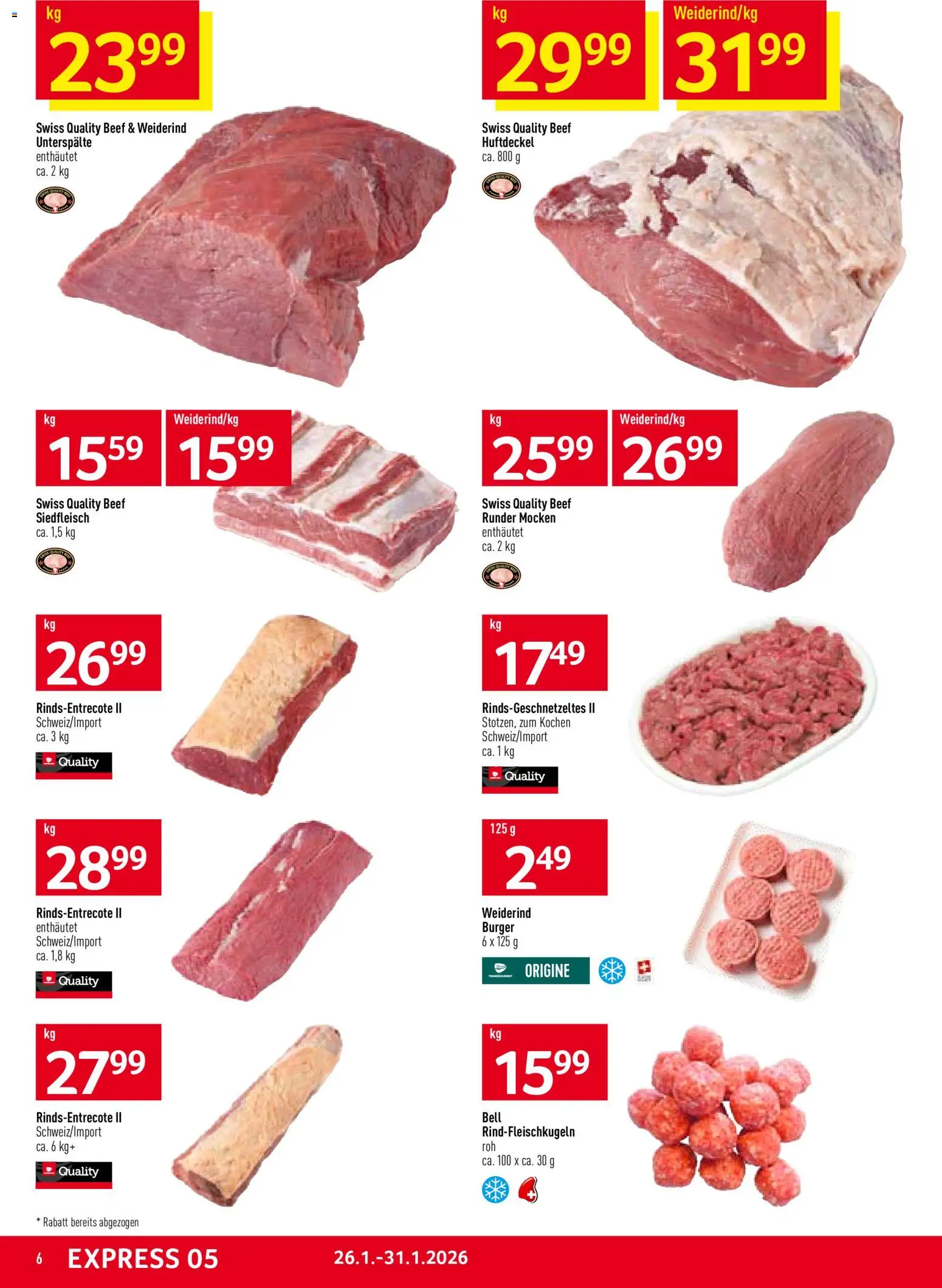 Prodega Aktionen – gültig ab 26.01.2026 | Seite: 6 | Produkte: Burger