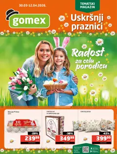 Gomex katalog Tema meseca - pregled Gomex kataloga - važi od 30.03.2026