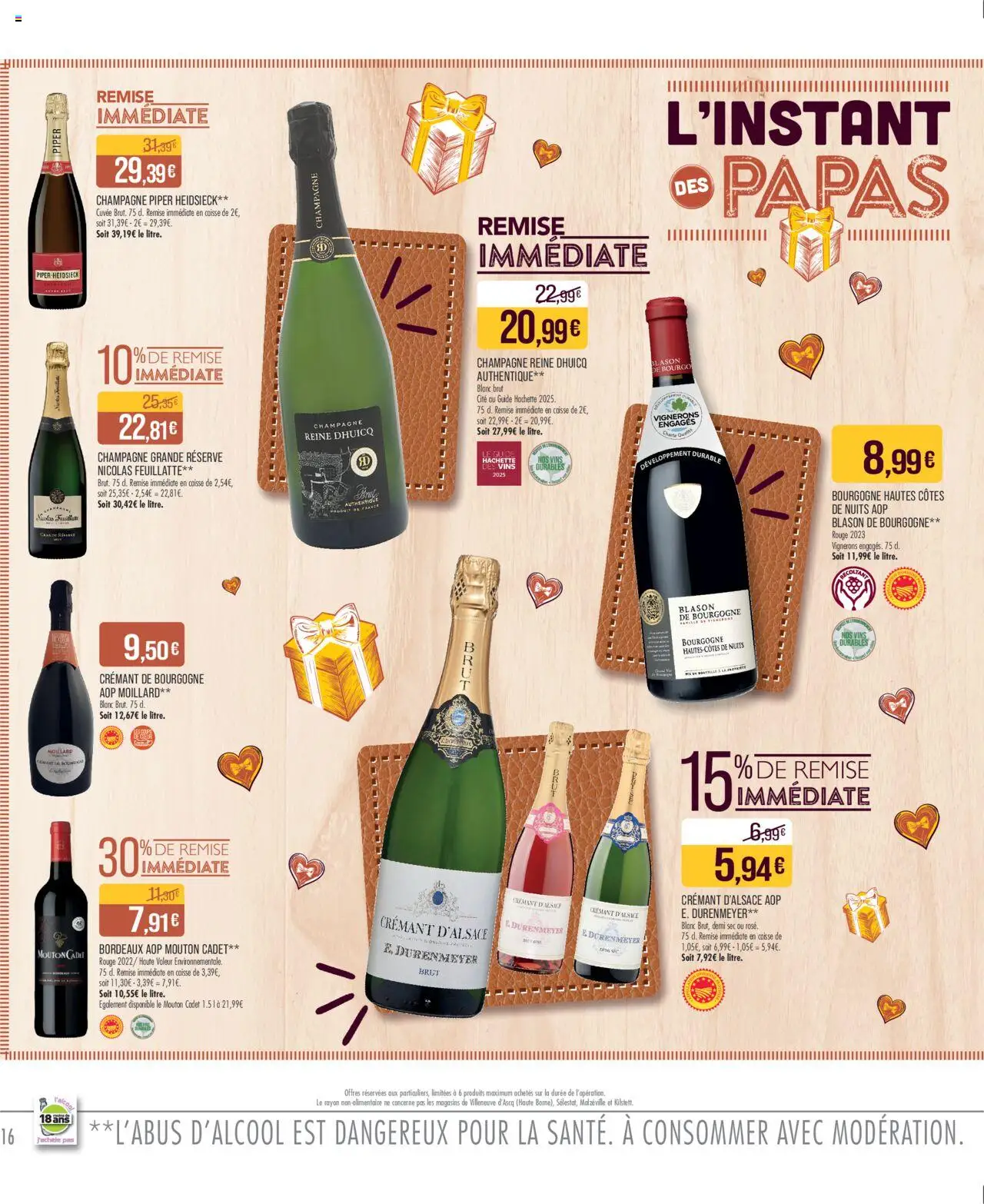  | Page: 16 | Produits: Crémant de bourgogne, Champagne, Crémant, Crémant d'alsace