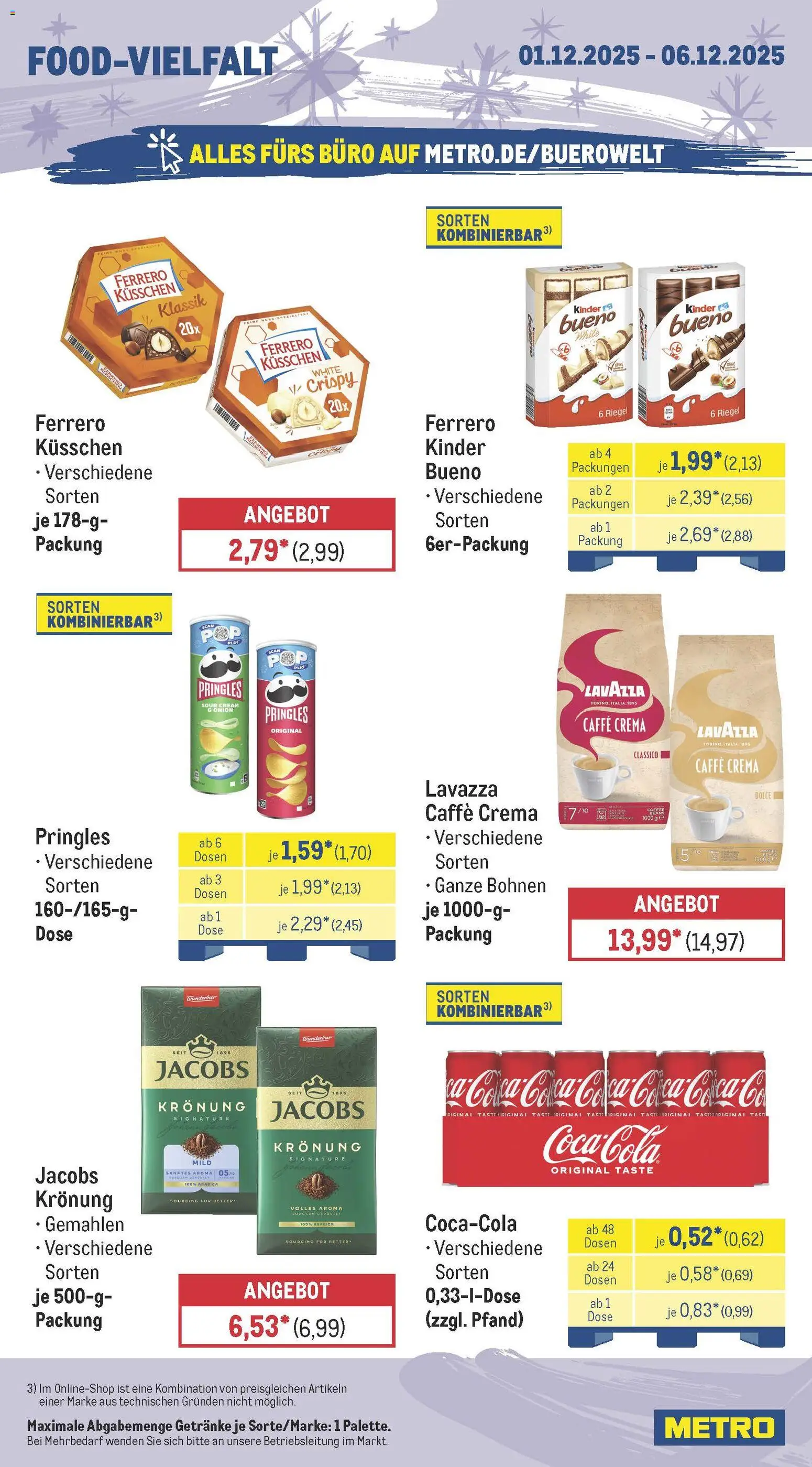 Metro Prospekt 	 – gültig ab 01.12.2025 | Seite: 14 | Produkte: Lavazza, Pringles