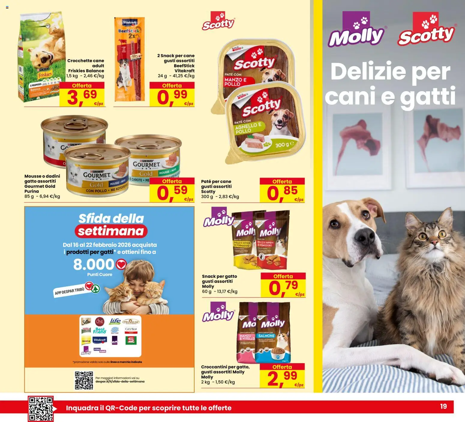 Volantino Eurospar del 19.02.2026 | Pagina: 19 | Prodotti: Pollo, Salmone, Manzo, Vitello