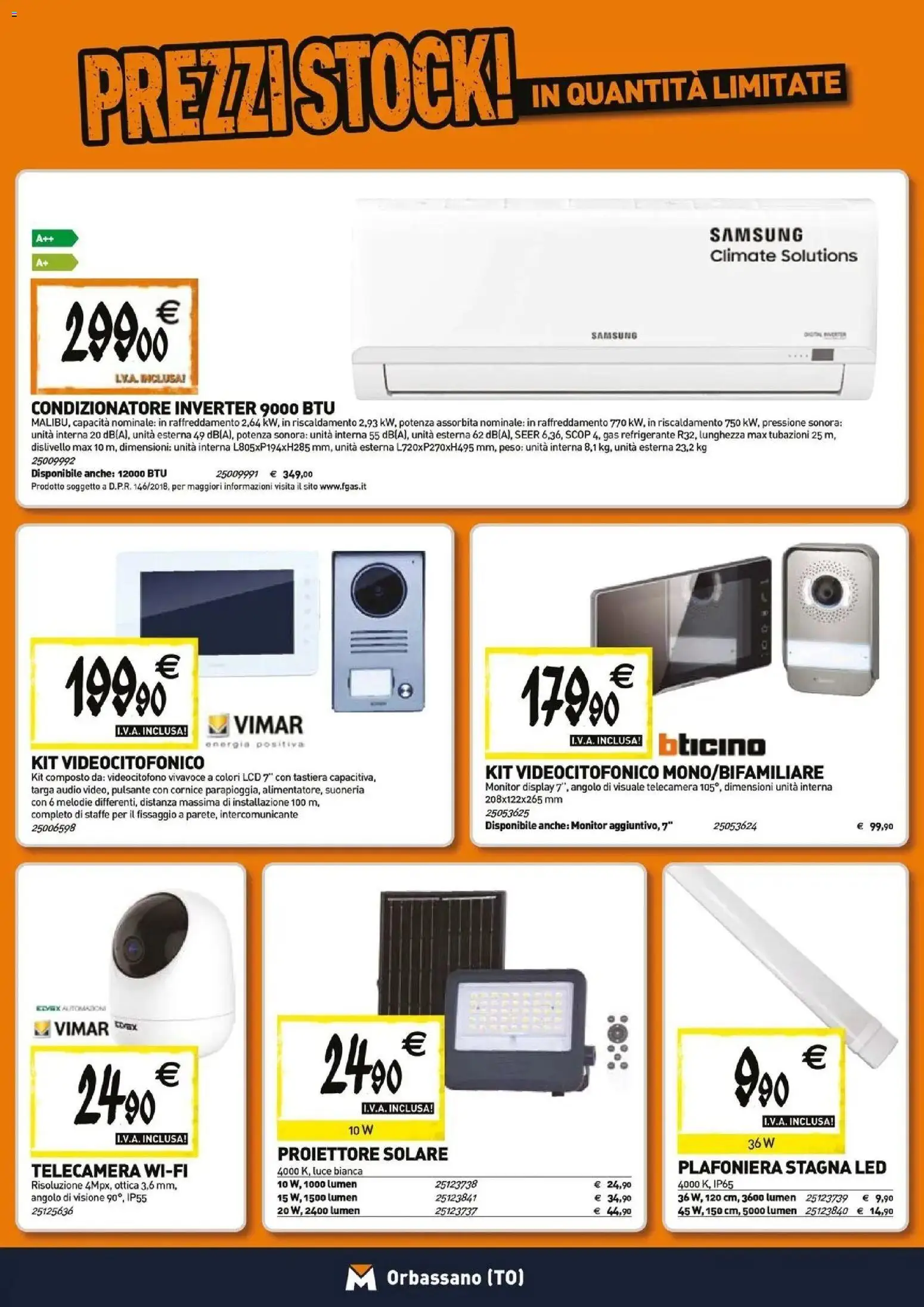 Volantino TECNOMAT del 26.03.2026 | Pagina: 13 | Prodotti: Monitor, Tastiera, Audio, Condizionatore