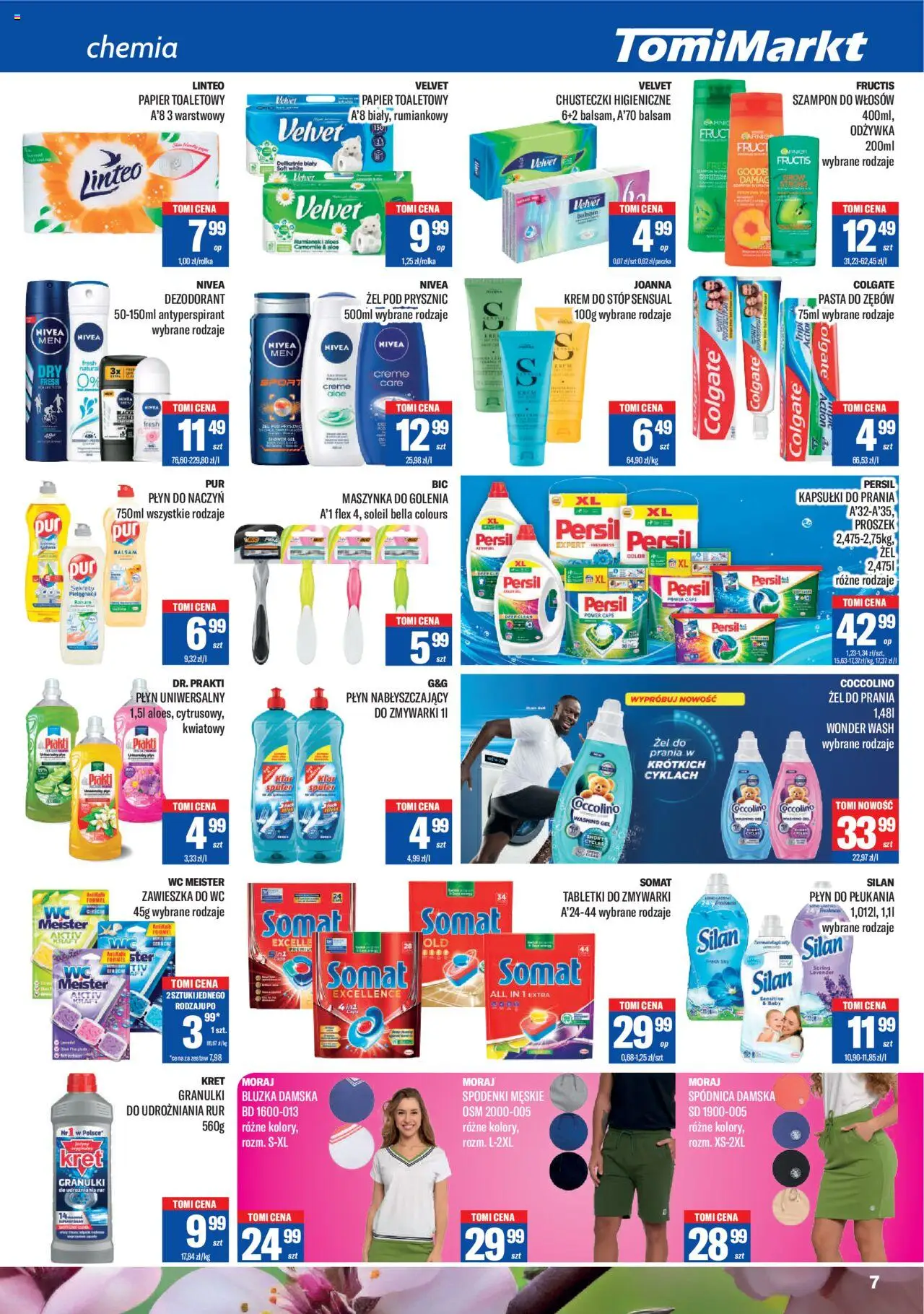 TomiMarkt Gazetka od 23.05.2025 | Strona: 7 | Produkty: Cleaner, Coccolino, Szampon, Antyperspirant