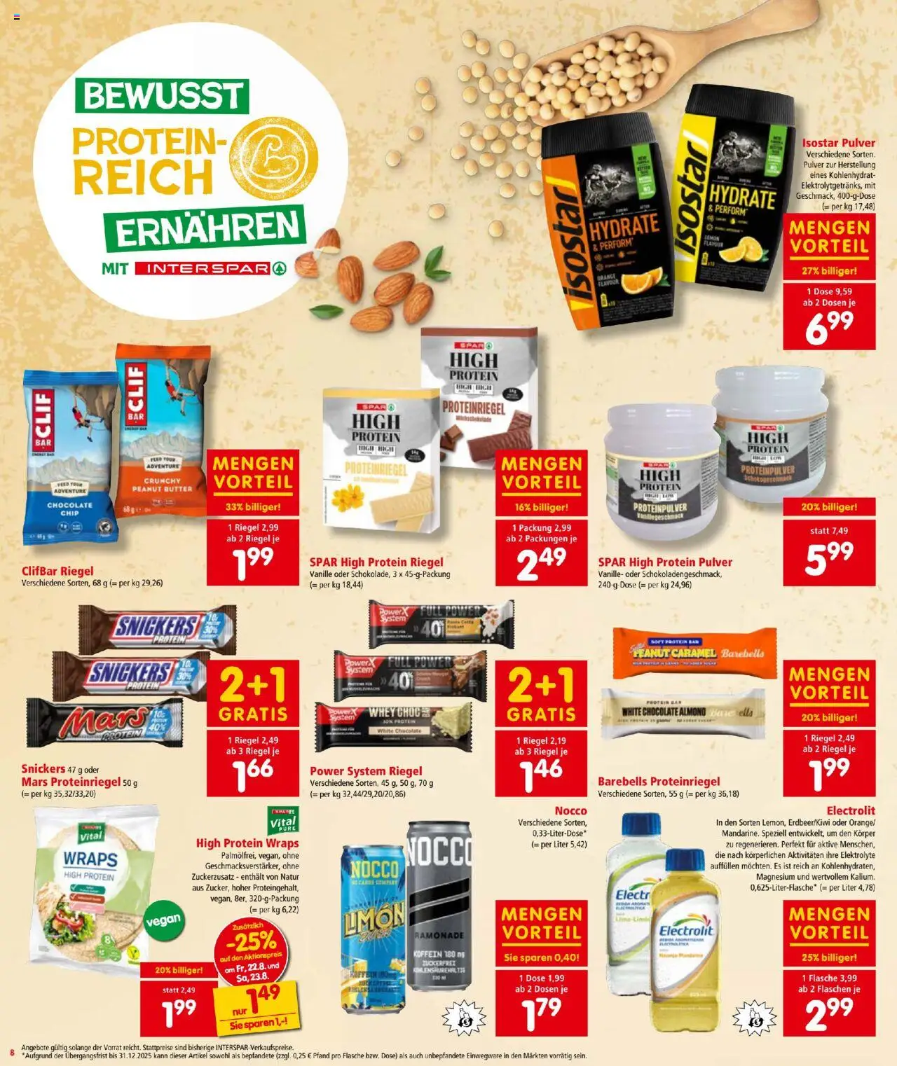 Interspar Flugblatt gültig ab 21.08.2025 | Seite: 8 | Produkte: Butter