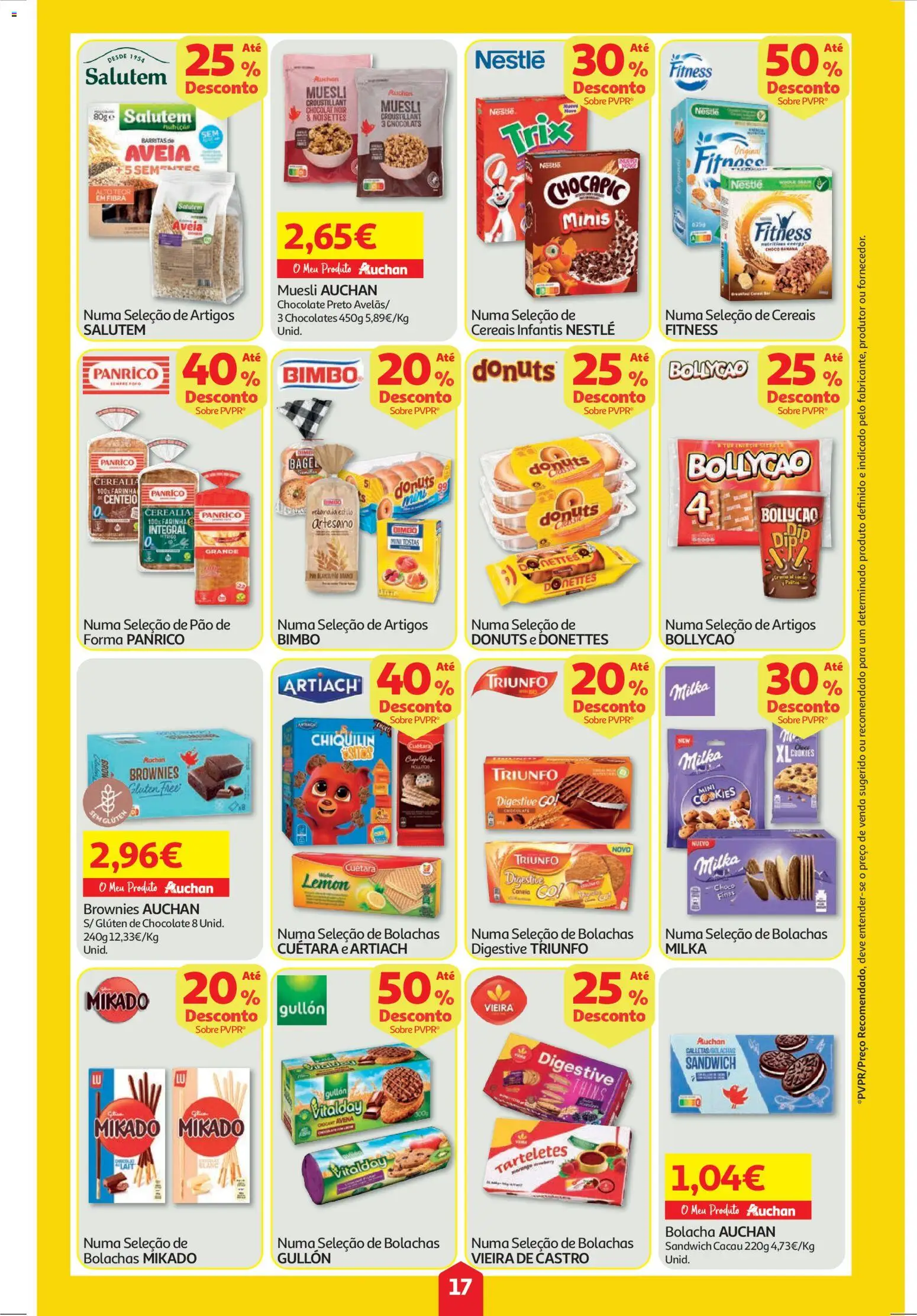 Auchan folheto │ válido de 23.10.2025 | Página: 17 | Produtos: Bolachas, Chocolates, Canela, Cereais