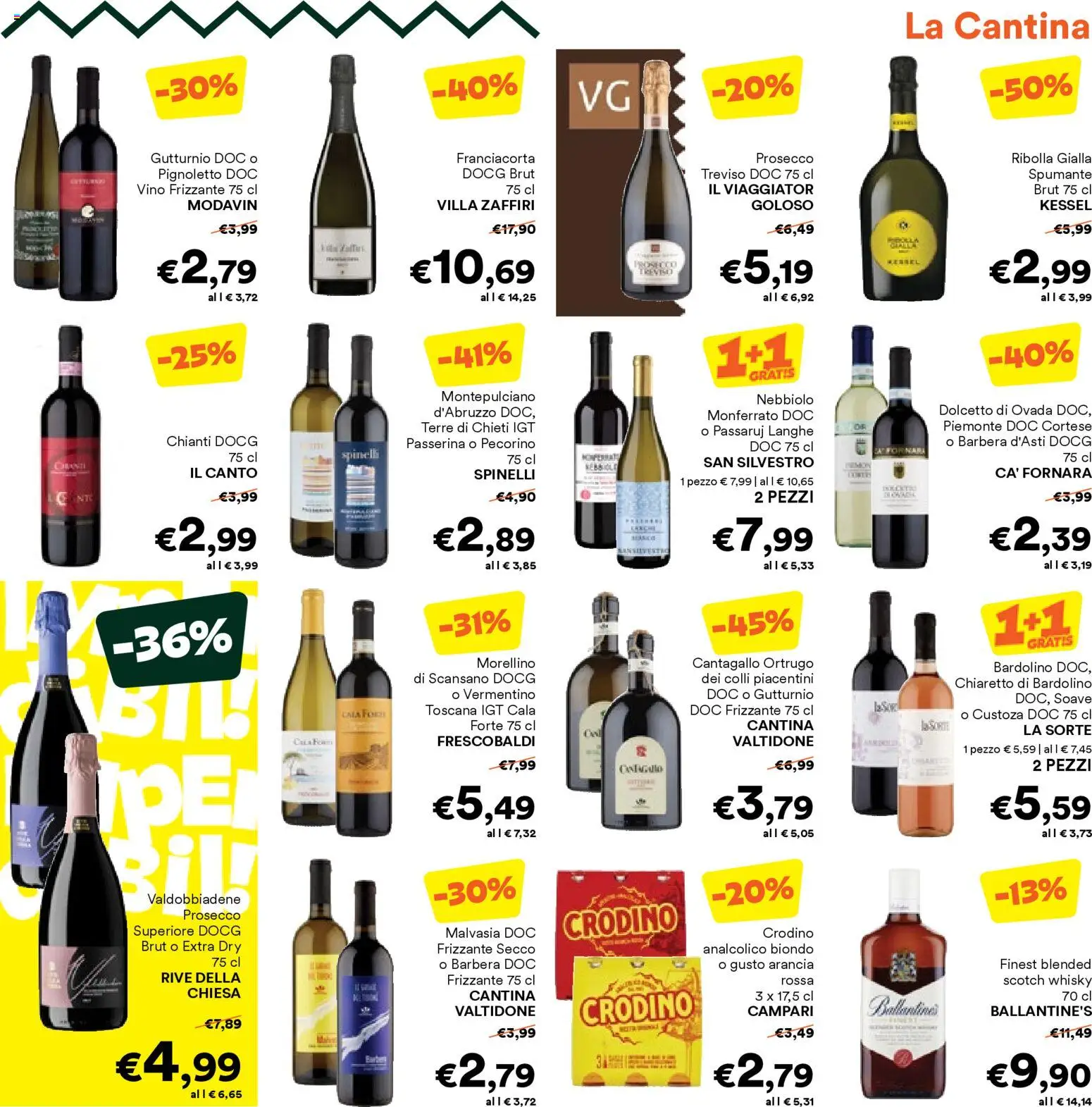 Volantino Unes del 18.11.2025 | Pagina: 13 | Prodotti: Prosecco, Spumante, Arancia, Pecorino
