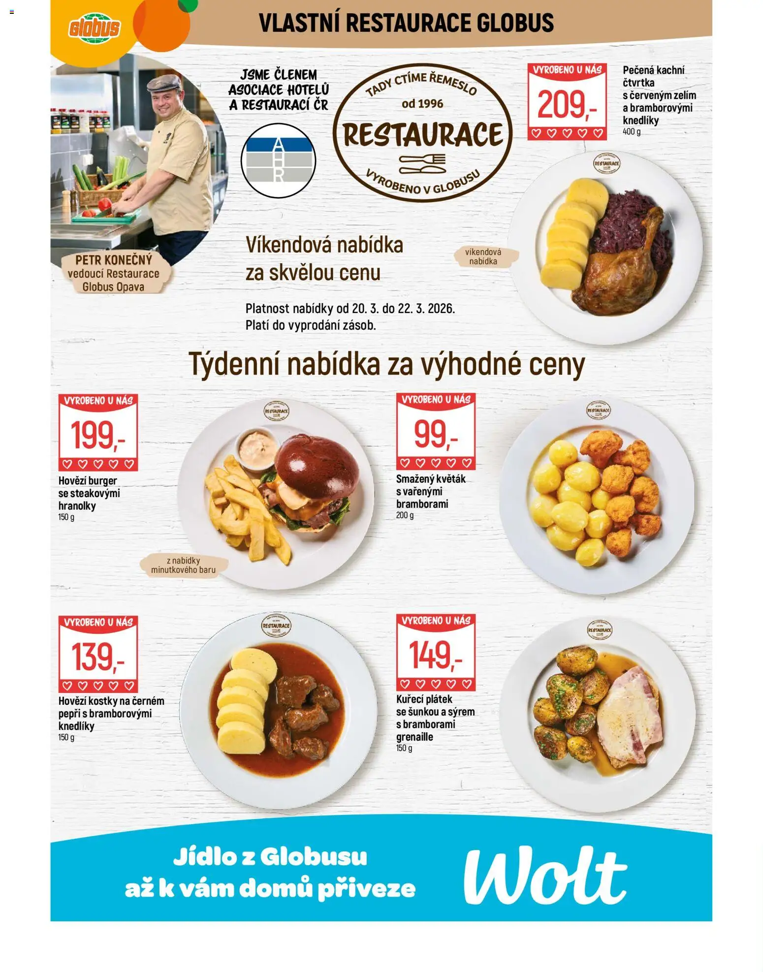 Globus leták - Opava od 18.03.2026 | Strana: 7 | Produkty: Burger, Globus, Hranolky, Hovězí burger