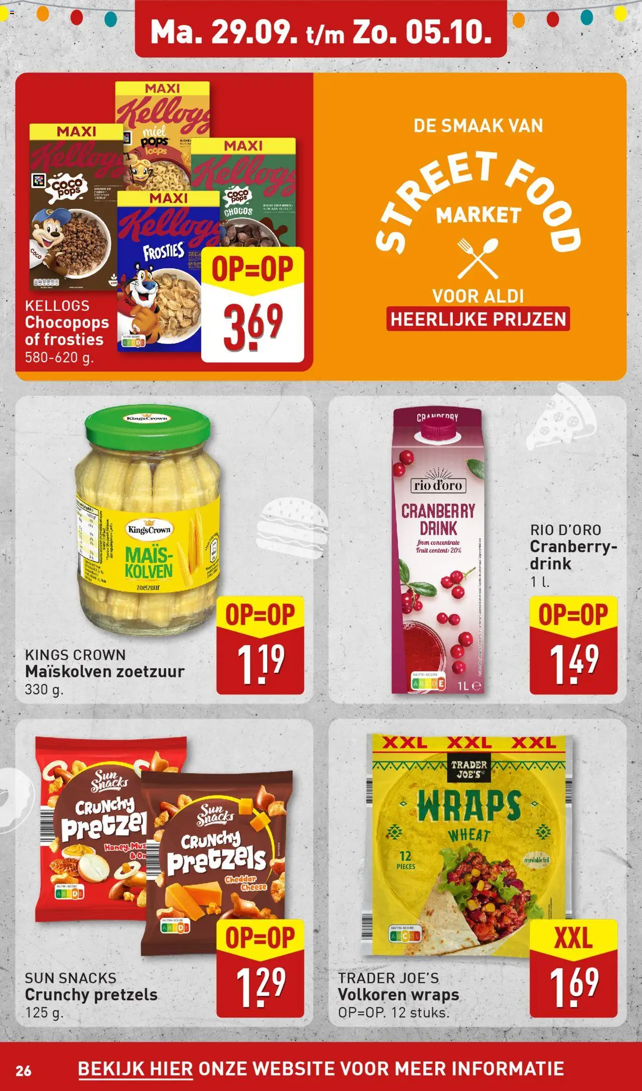 {H1} | Pagina: 26 | Producten: Snacks, Pretzel, Cheddar, Fruit