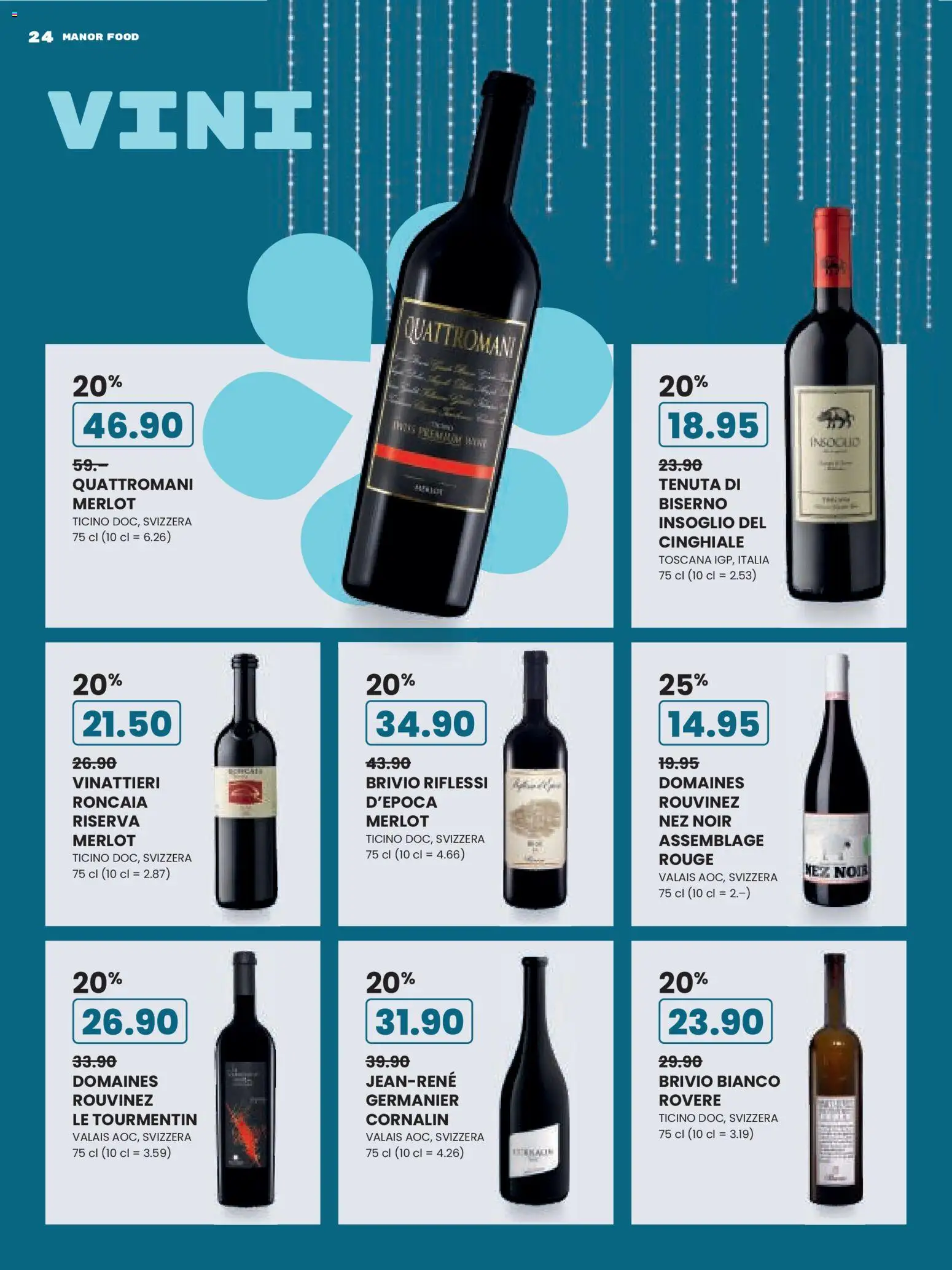 Manor Aktionen Il Natale dei Grandi Bambini – gültig ab 09.12.2025 | Seite: 24 | Produkte: Merlot, Rouge