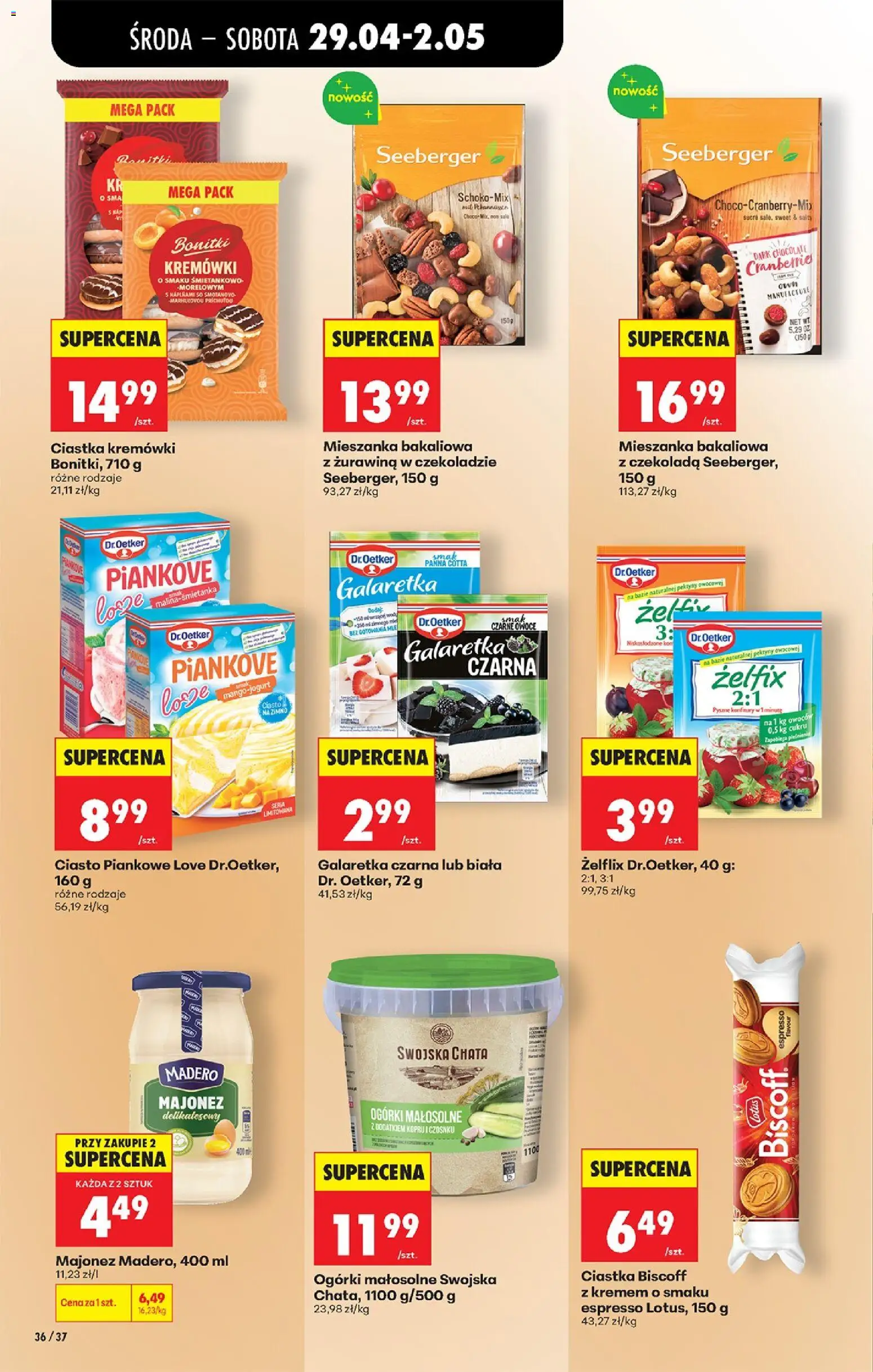 Biedronka Polsko leták - Codziennie niskie ceny od 29.04.2026 | Strana: 66 | Produkty: Panna cotta, Koš, Lotus