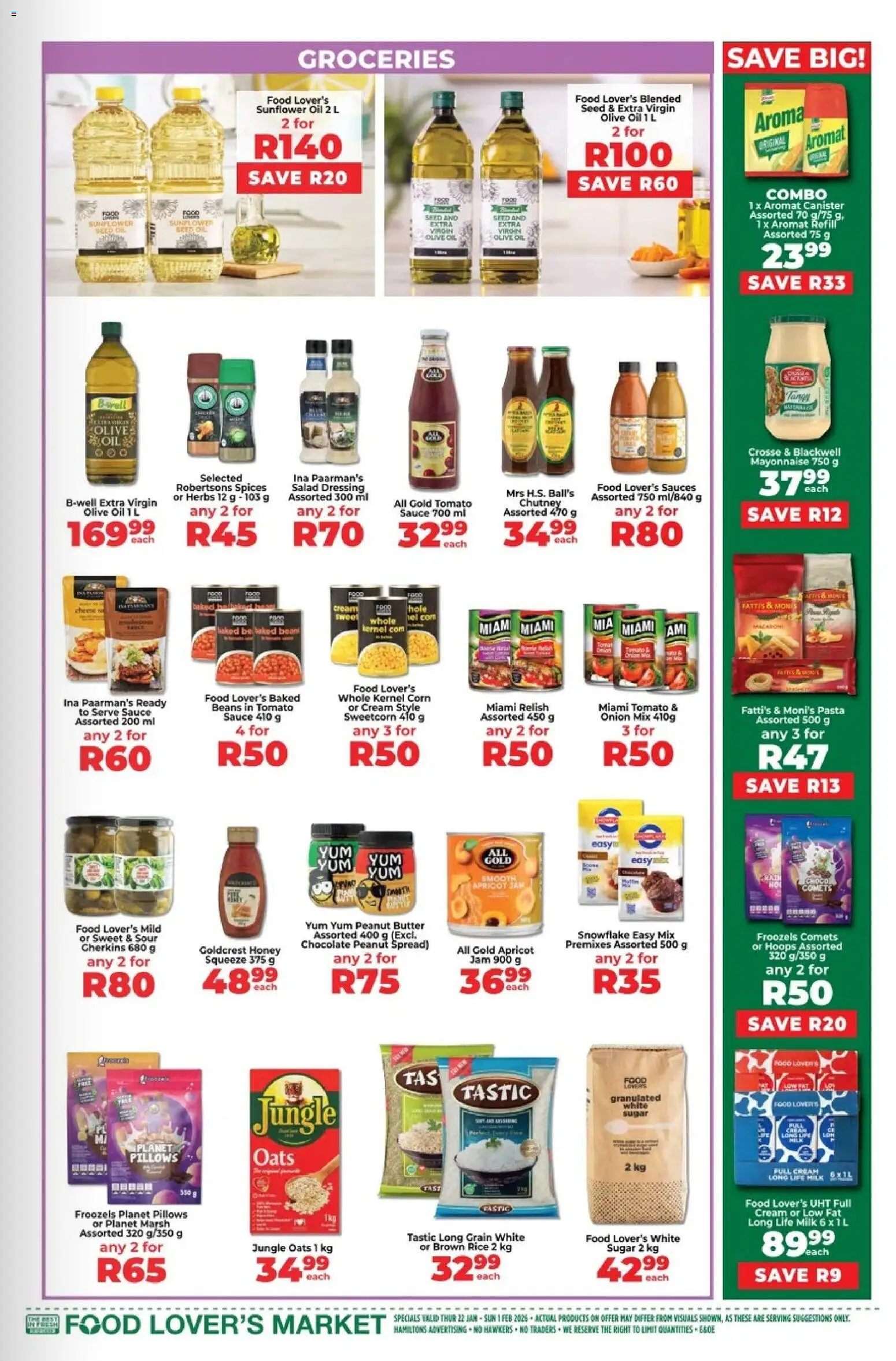 New Food Lover's Market catalogue – valid from 22.01.2026 | Page: 13 | Products: Salad dressing, Baked beans, Pasta, Salad