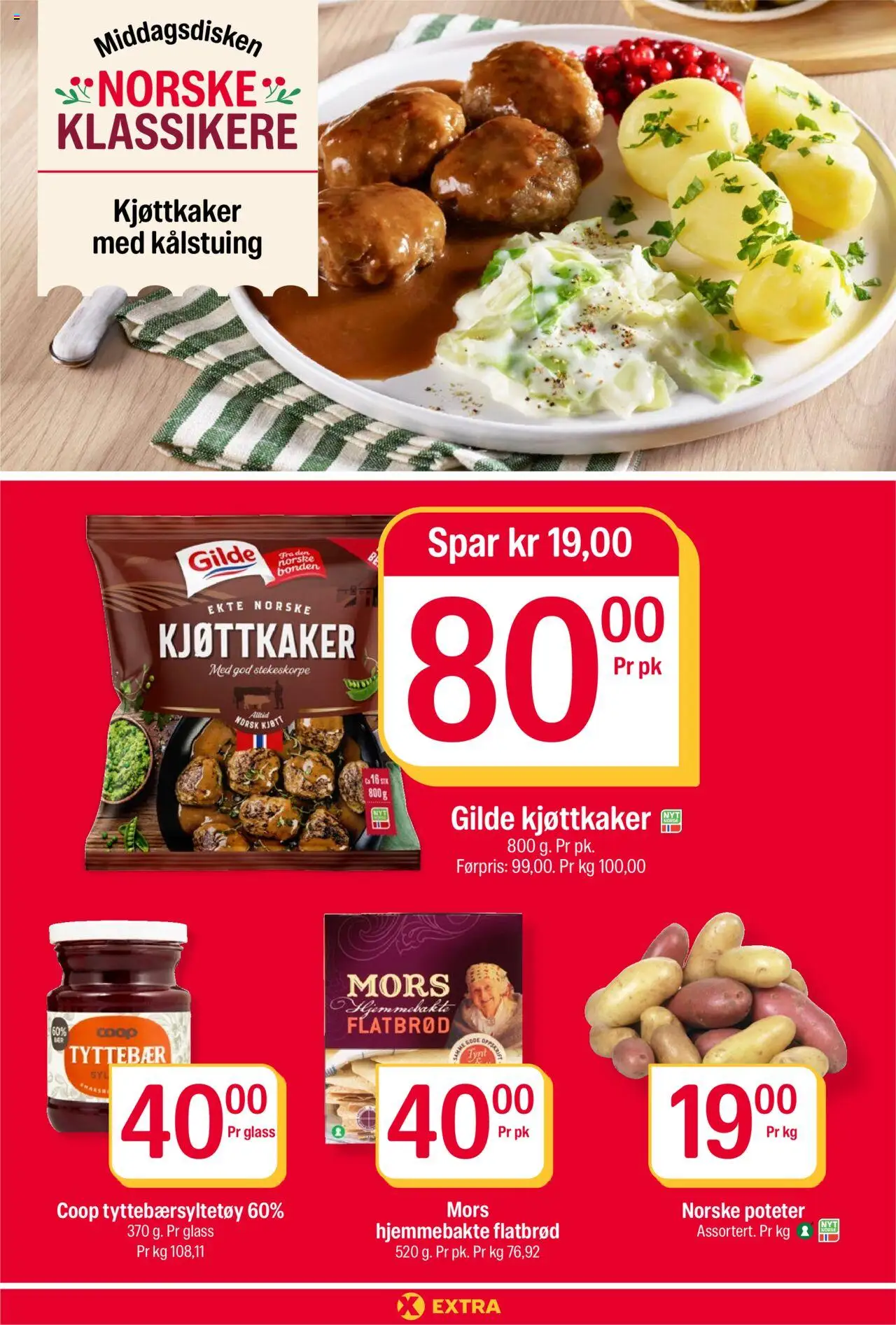 {H1} | Side: 4 | Produkter: Tyttebær, Poteter, Glass, Kolasås
