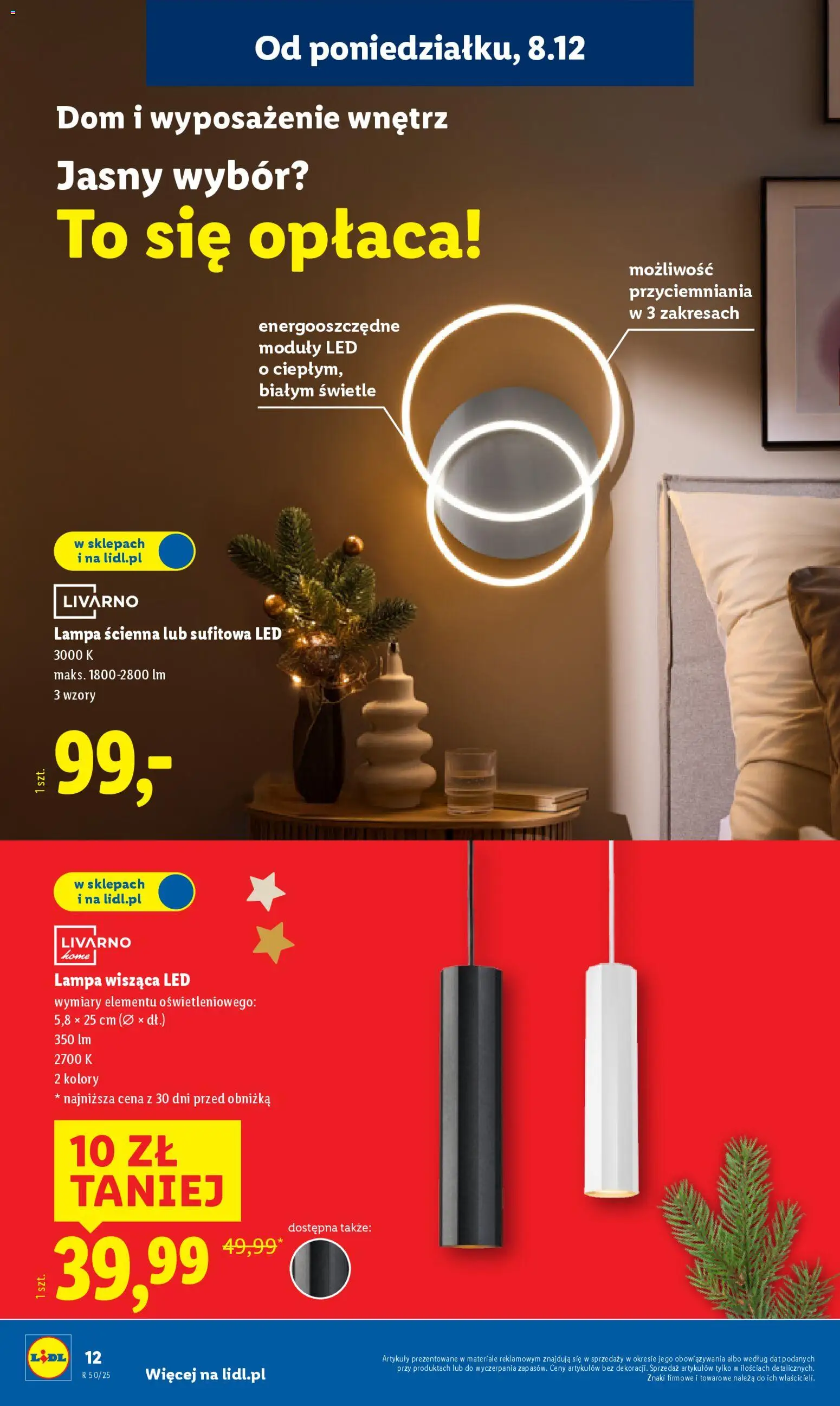 Lidl Katalog od 08.12.2025 | Strona: 14 | Produkty: Lampa