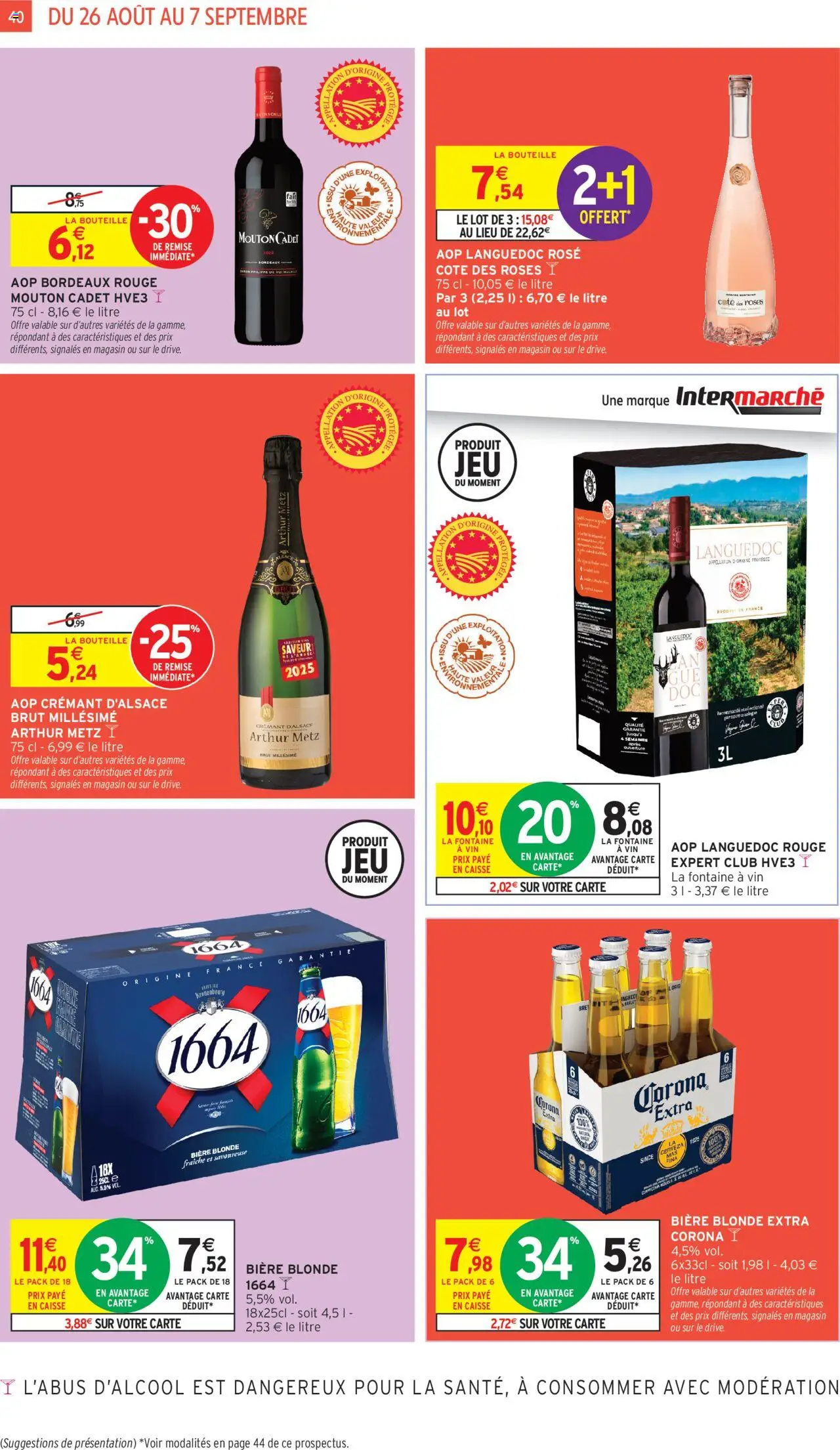  | Page: 40 | Produits: Crémant, Vin, Bière, Crémant d'alsace
