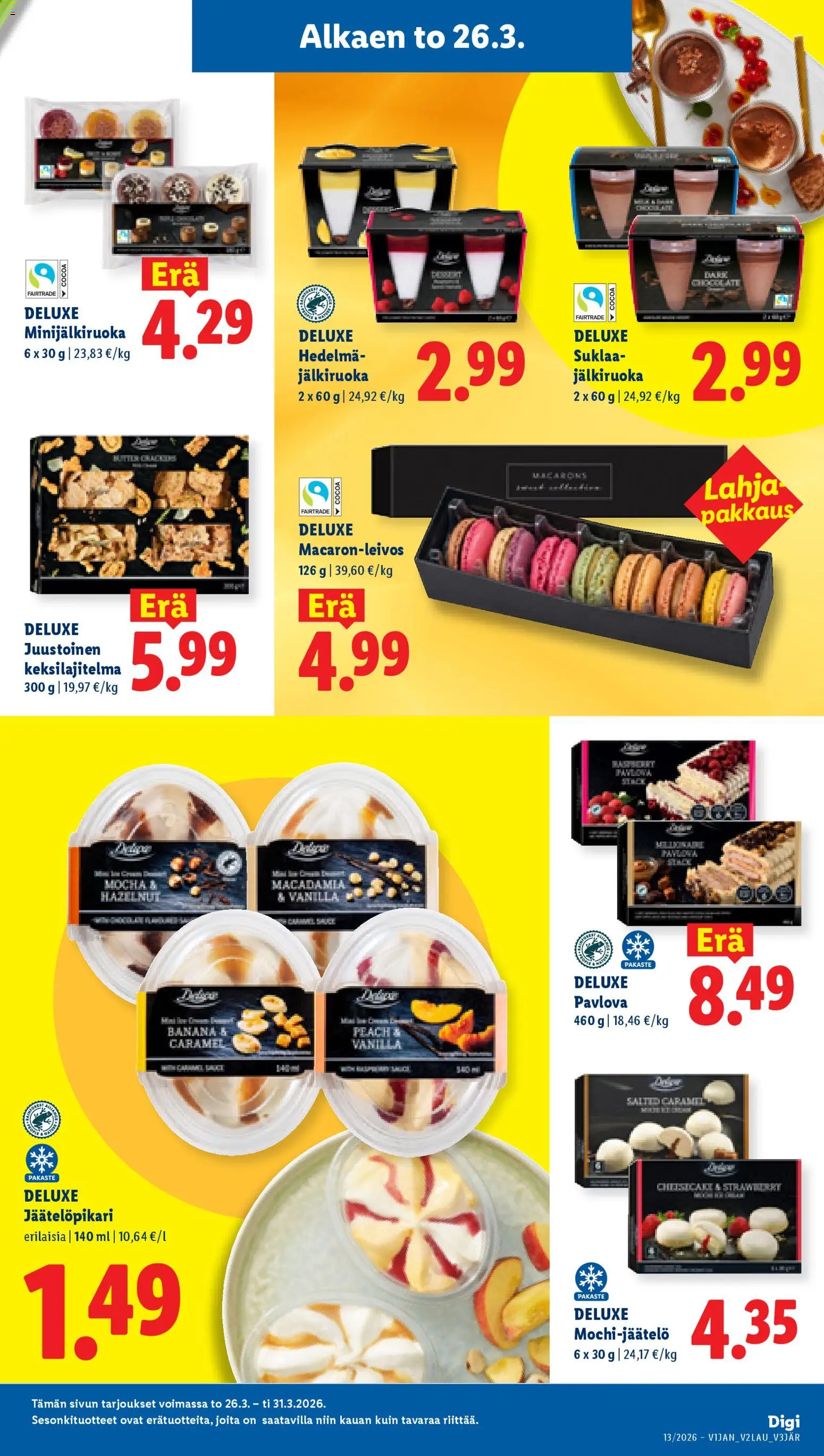 Lidl tarjoukset - Helsinki – voimassa 26.03.2026 alkaen | Sivu: 13 | Tuotteet: Suklaa