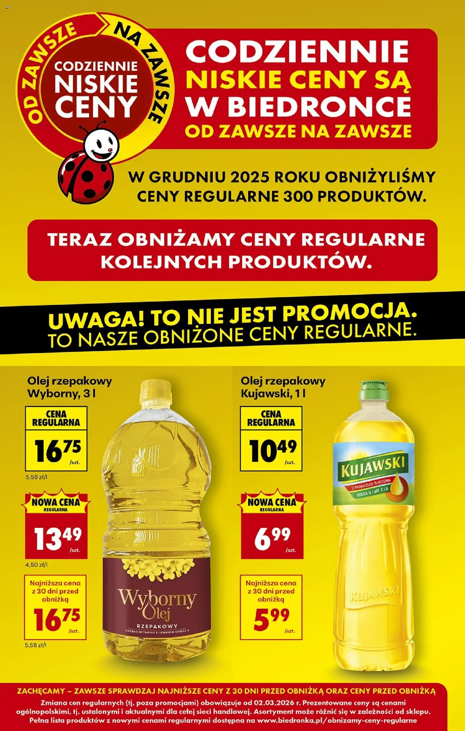 Biedronka gazetka - Tani weekend od 06.03.2026 | Strona: 6 | Produkty: Olej rzepakowy, Olej