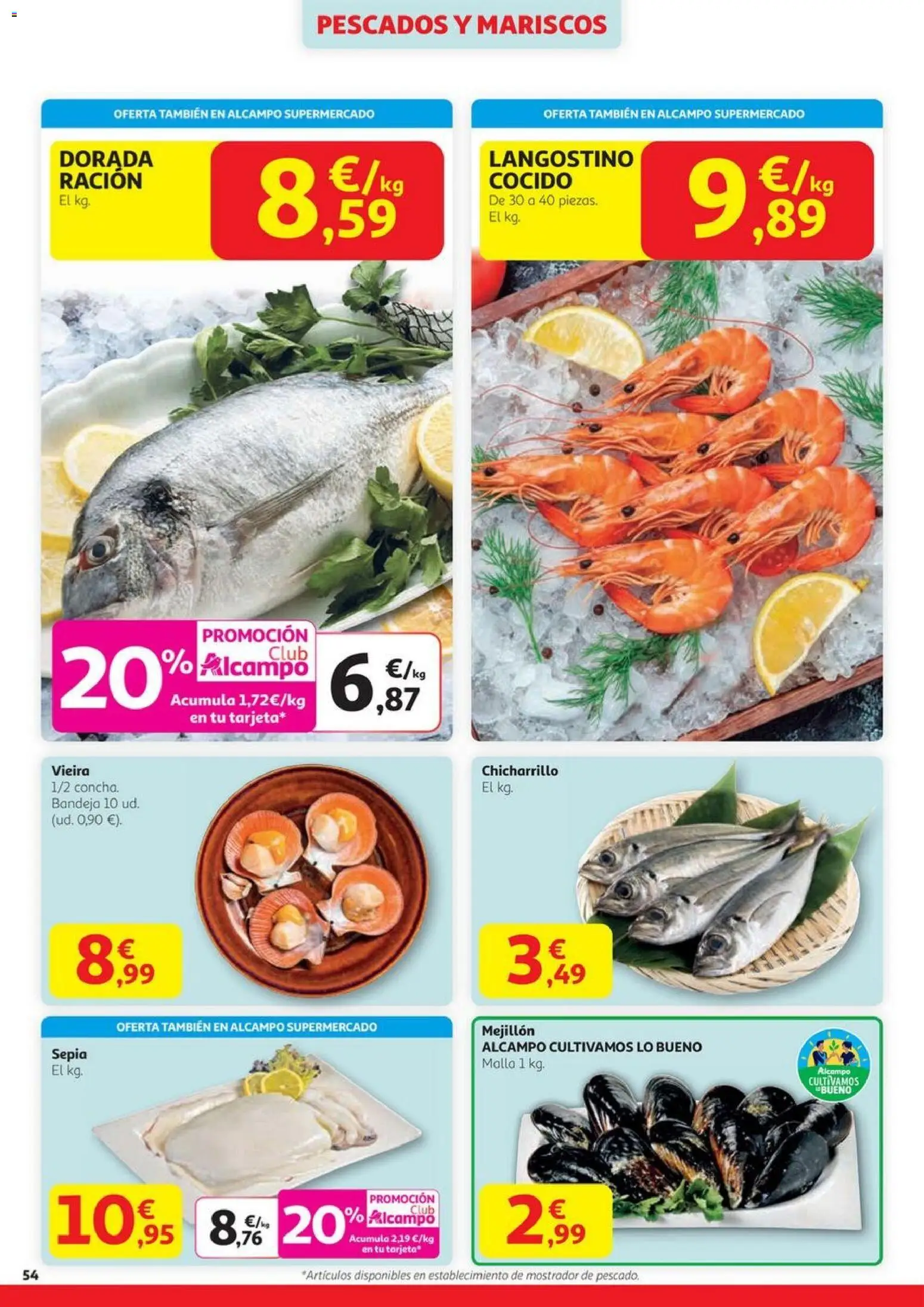 Alcampo - HG Madrid Unificado  │ válido desde el 23.10.2025 | Página: 54 | Productos: Bandeja, Langostino